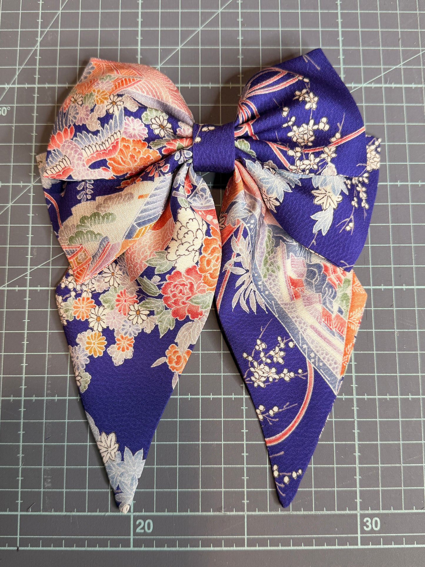 Barette japonaise kimono en soie