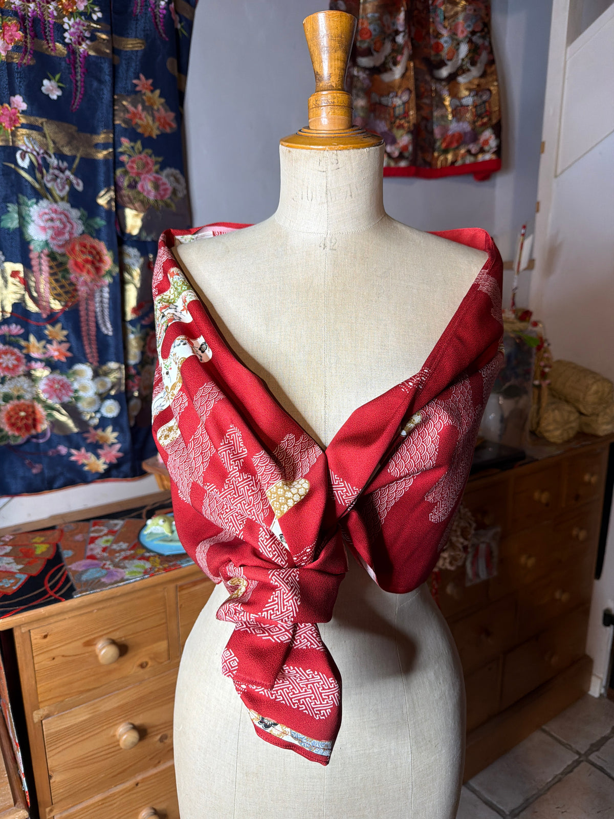 Top tunique 3 en 1 kimonos japonais en soie