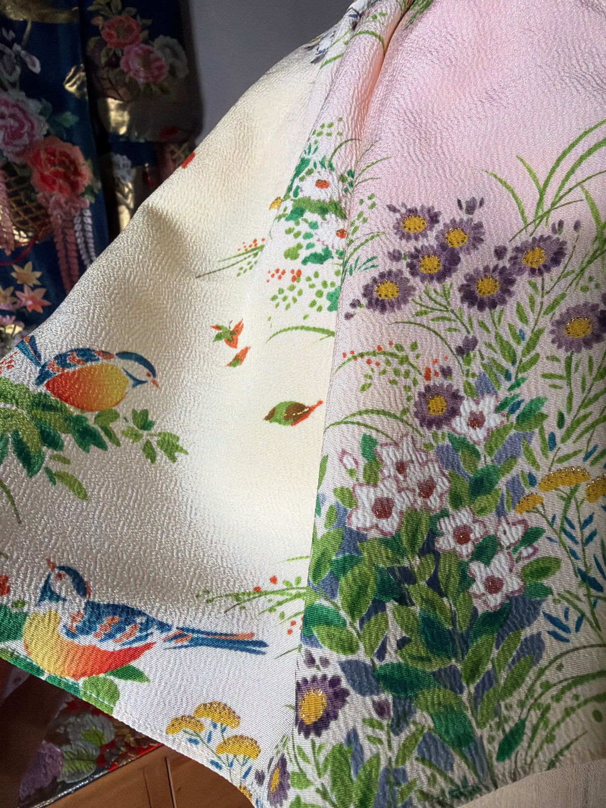 Foulard kimono japonais en soie