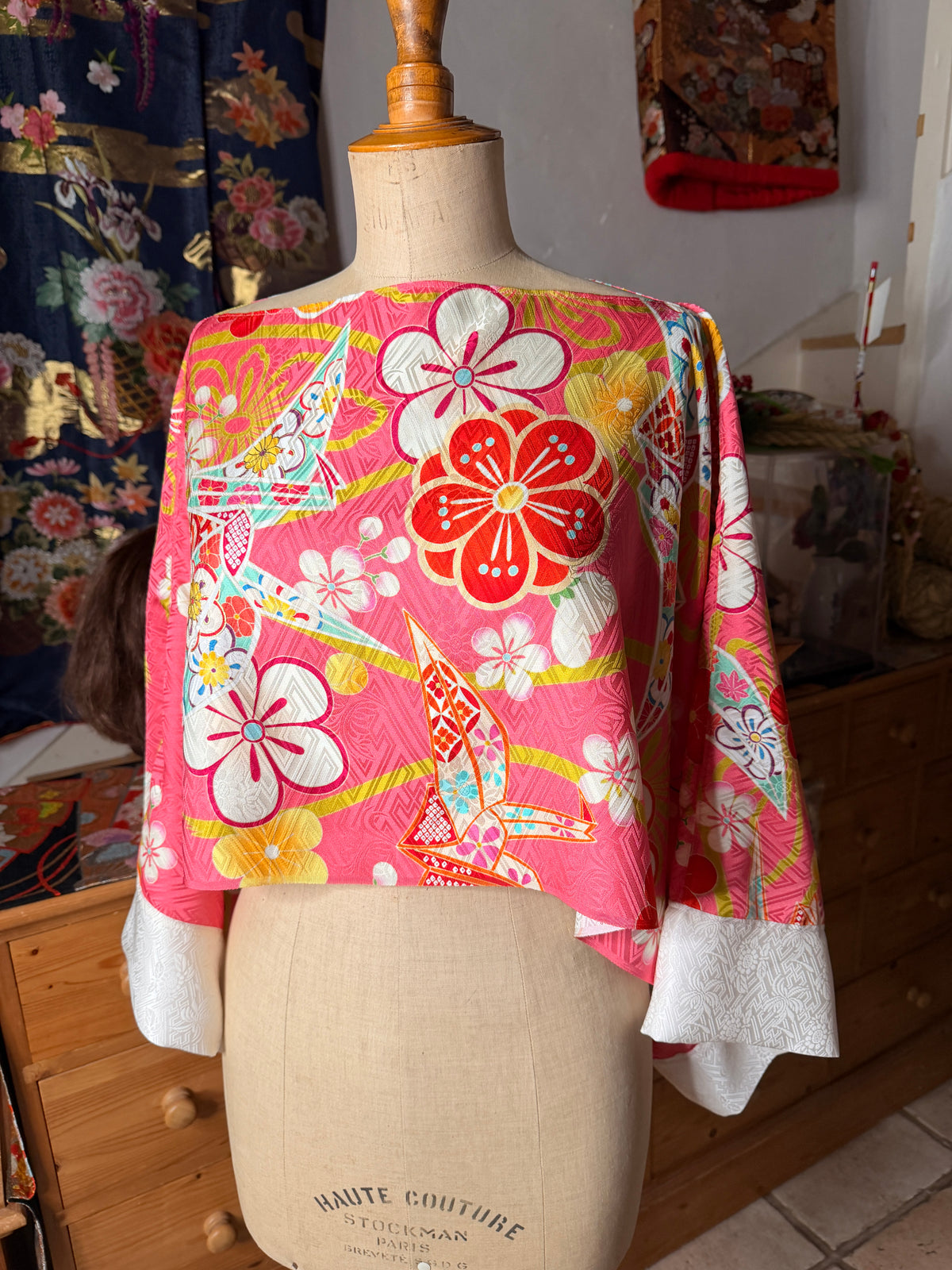 Top tunique 3 en 1 furisode kimono japonais