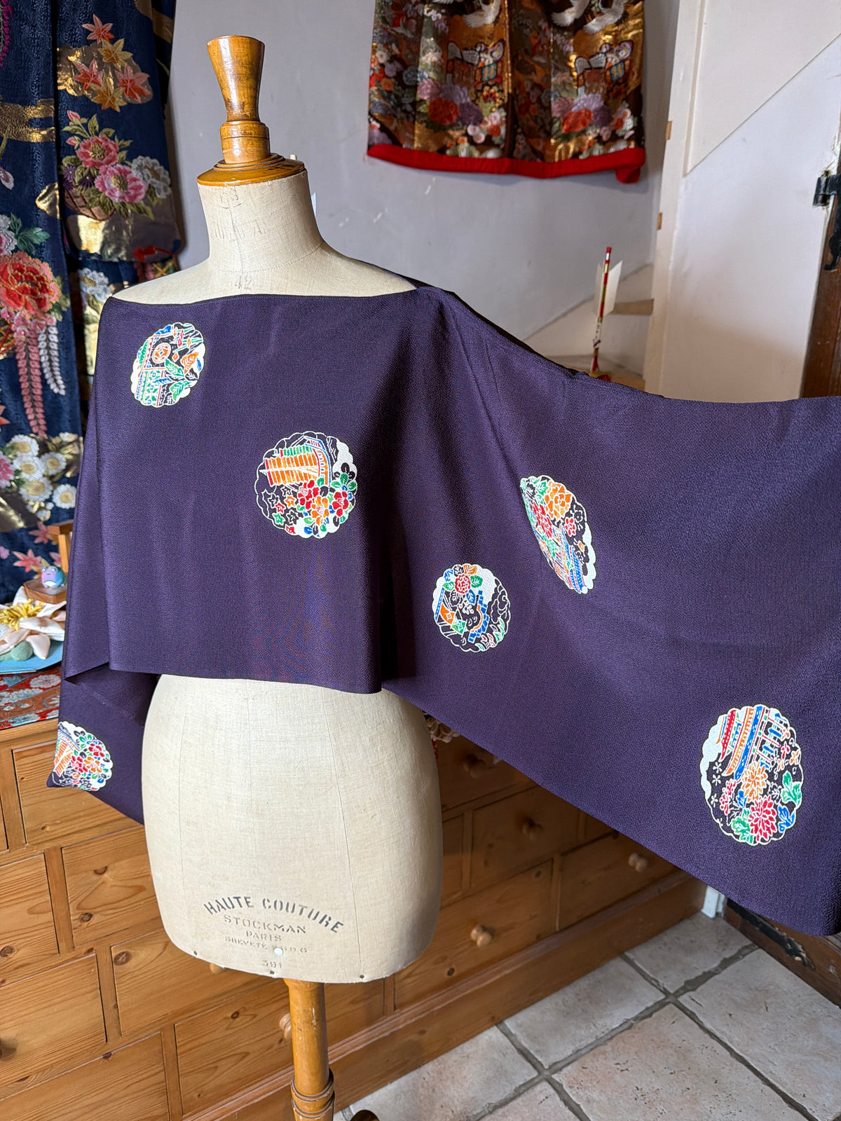 Top tunique 3 en 1 kimono japonais en soie
