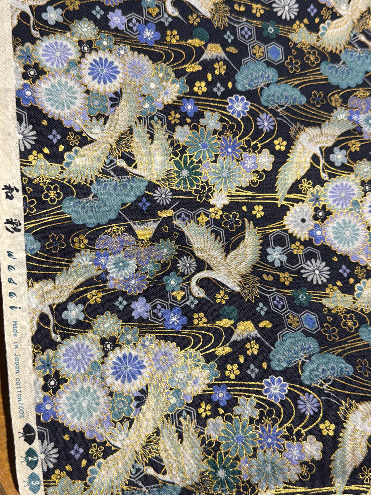 Tissu japonais 和彩　wasai made in Japan 3 couleurs disponibles
