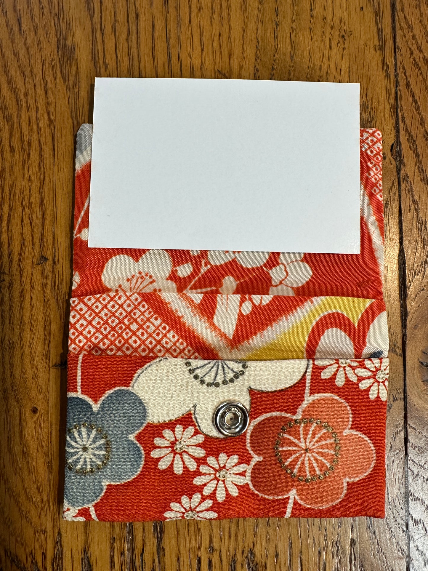 Porte carte kimono japonais en soie