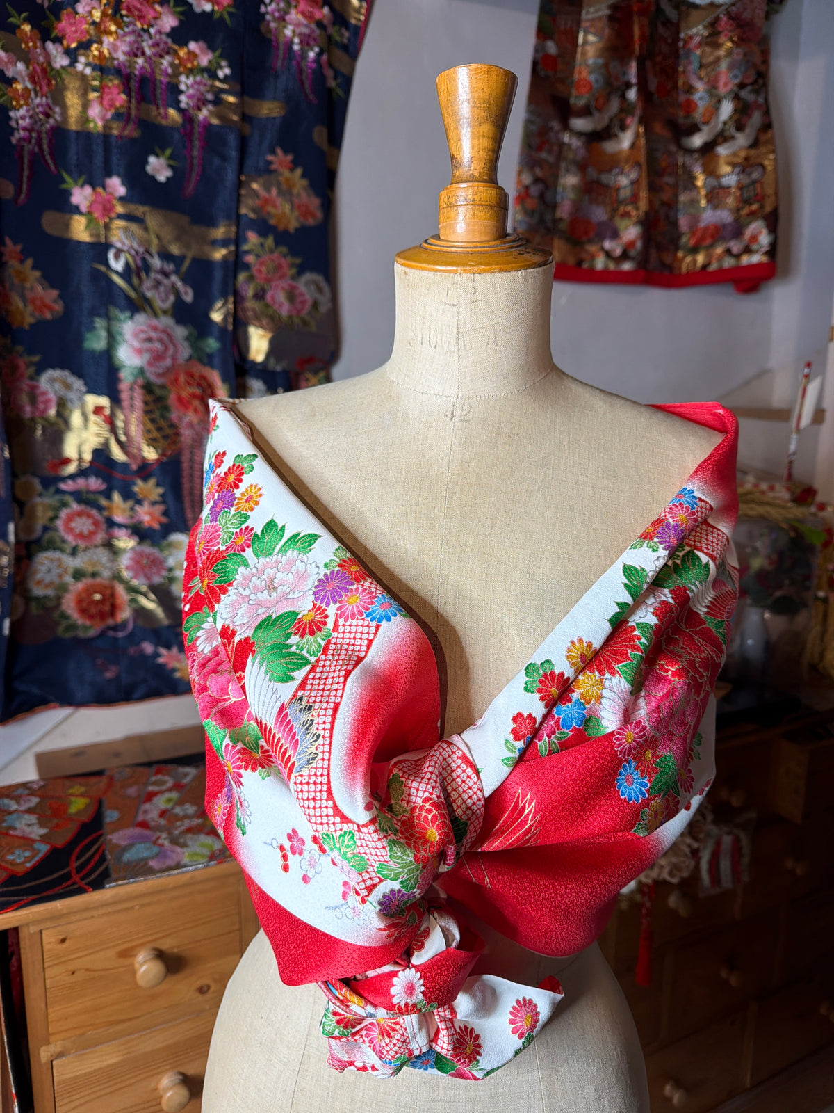 Top tunique 3 en 1 kimono japonais enfant en soie
