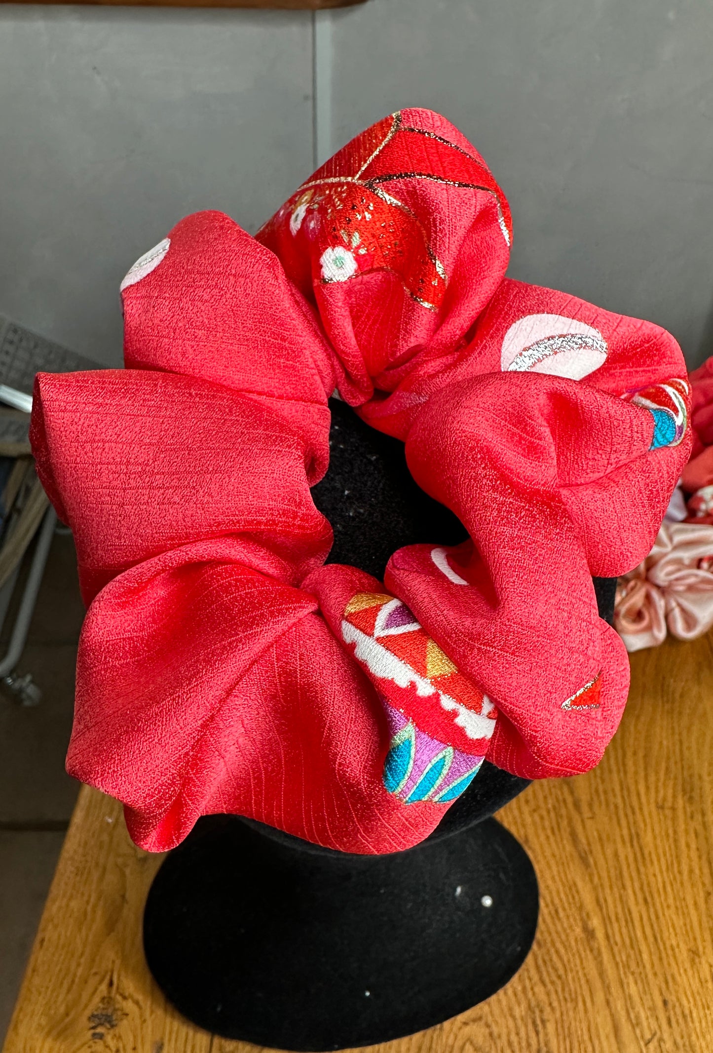 Chouchou kimono japonais en soie grand modèle