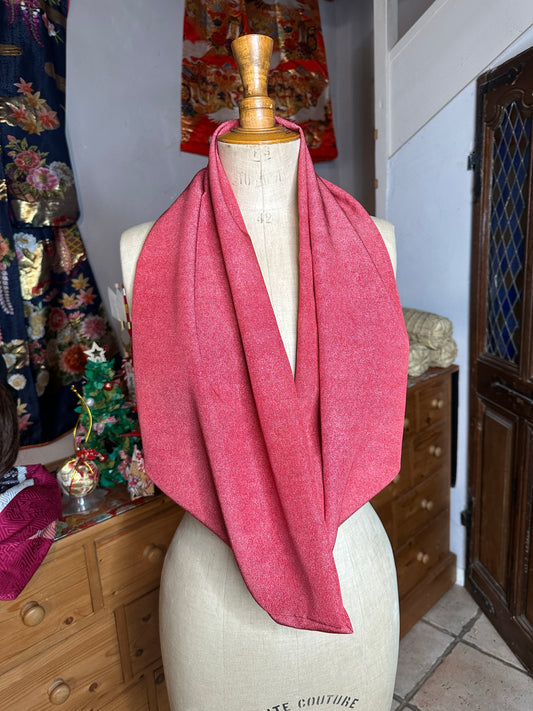 Snood tour de cou foulard kimono japonais en soie Neuf