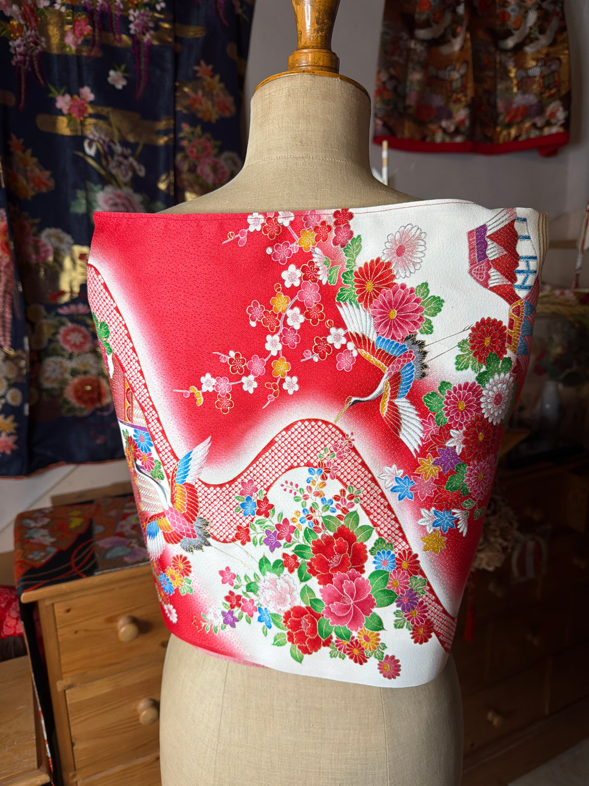 Top tunique 3 en 1 kimono japonais enfant en soie
