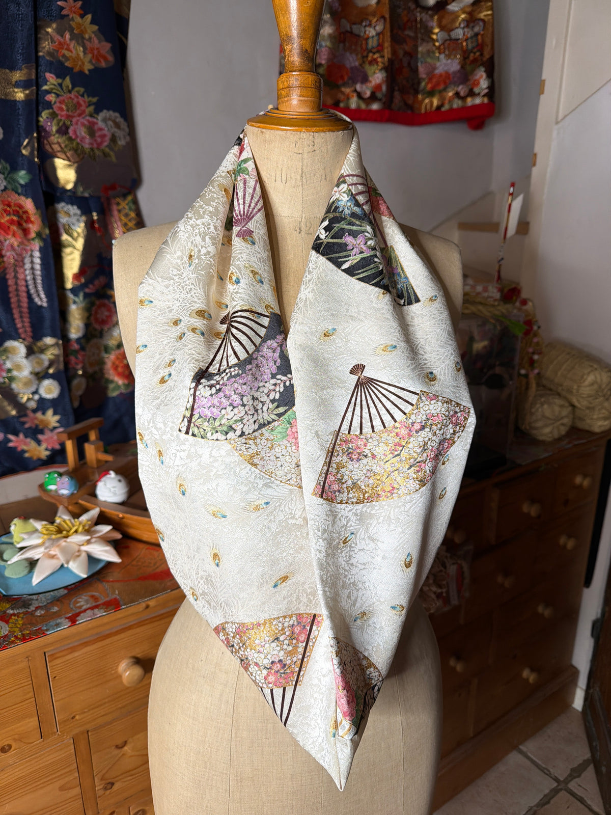 Tour de cou kimono japonais en soie