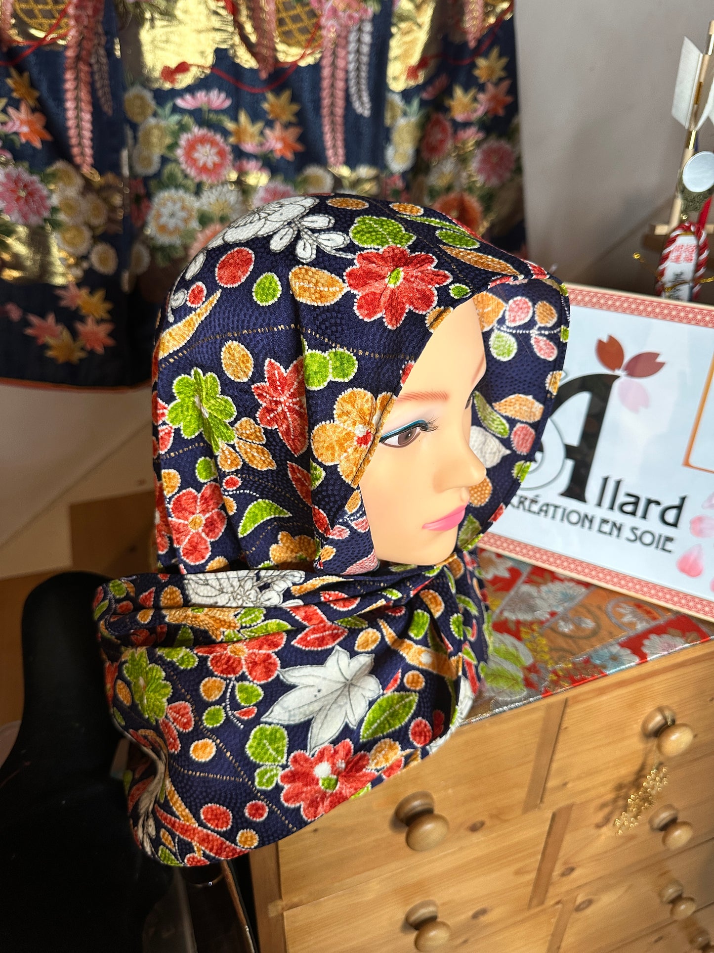 Foulard kimono japonais en soie