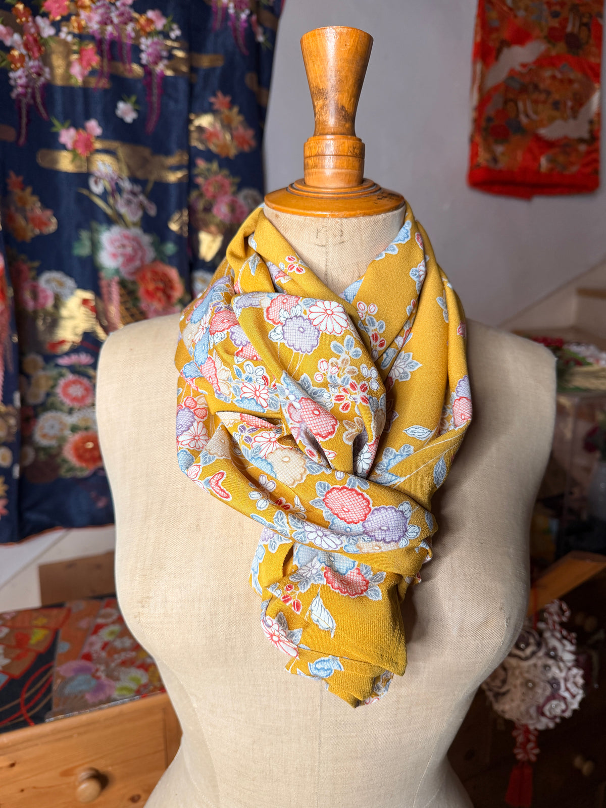 Top tunique kimono en soie 3 en 1