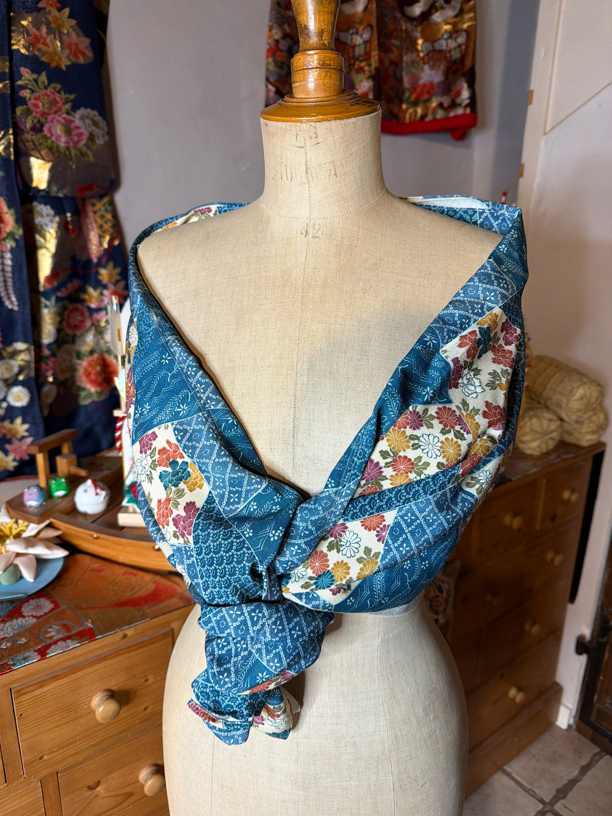 Top tunique 3 en 1 kimono japonais en soie