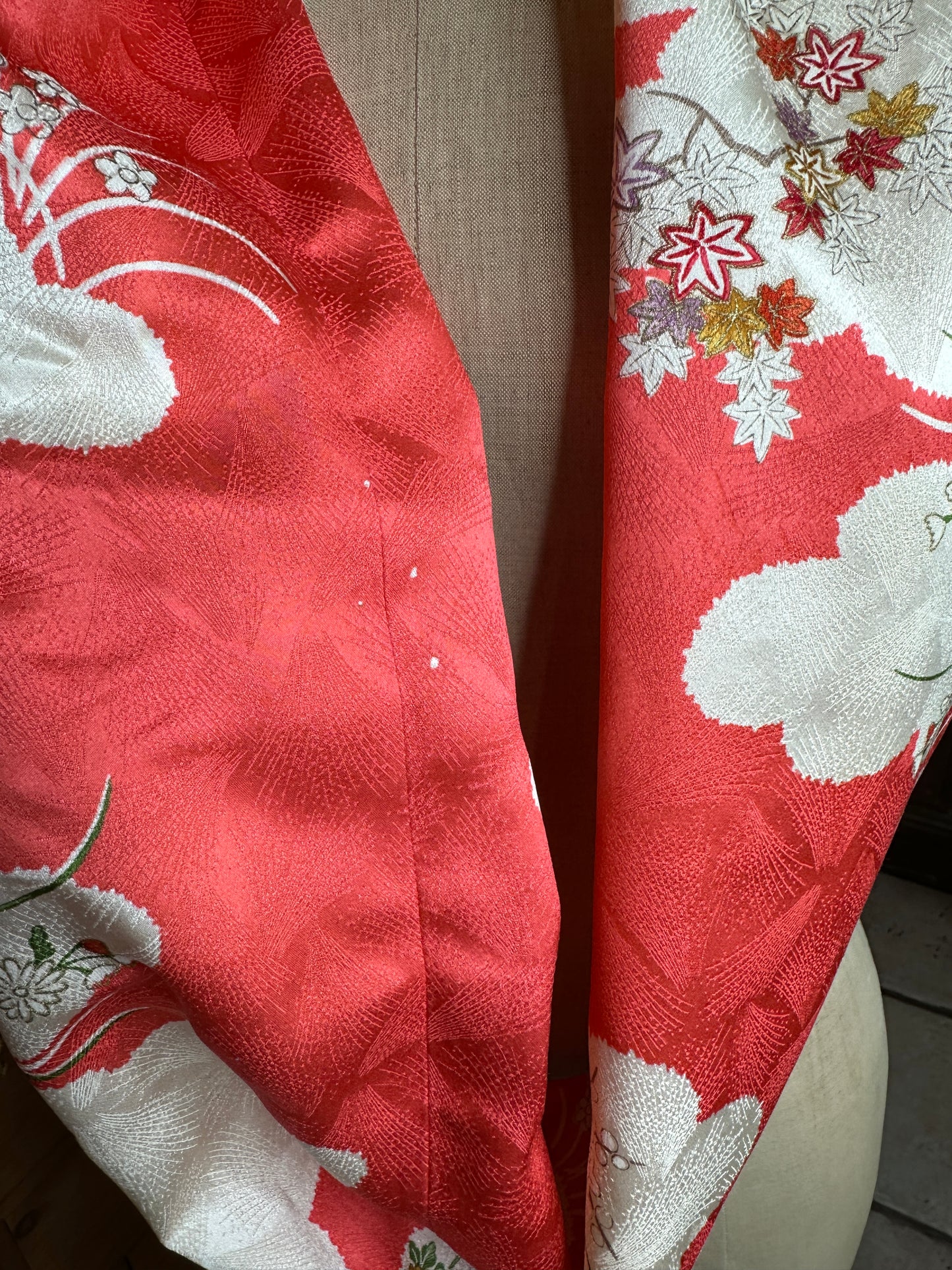 Tour de cou snood kimono japonais en soie