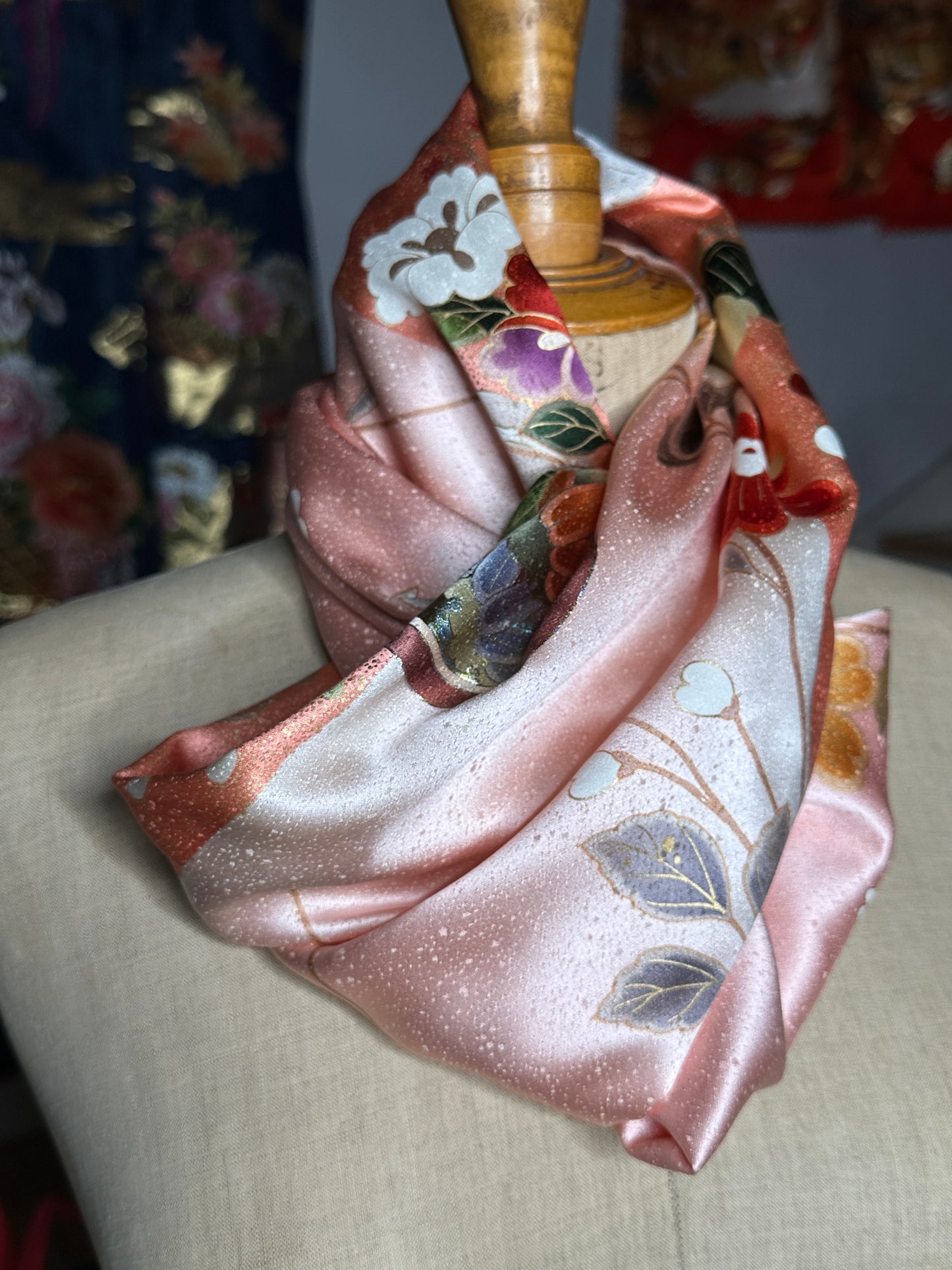 Snood tour de cou kimono japonais Furisode Neuf