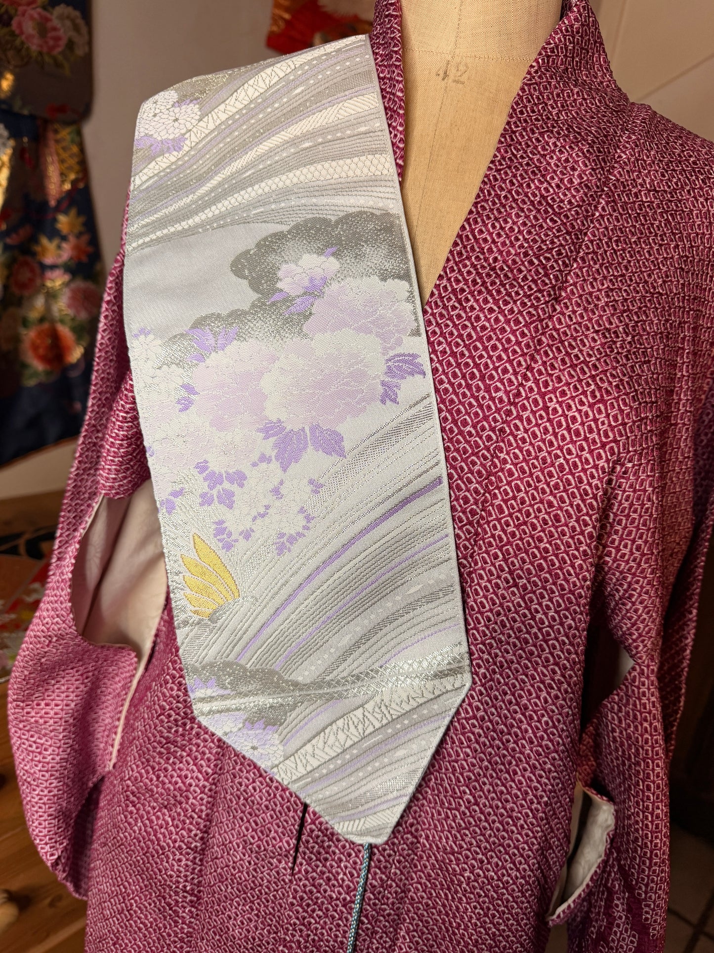 Obi ceinture de kimono japonais avec cordelette