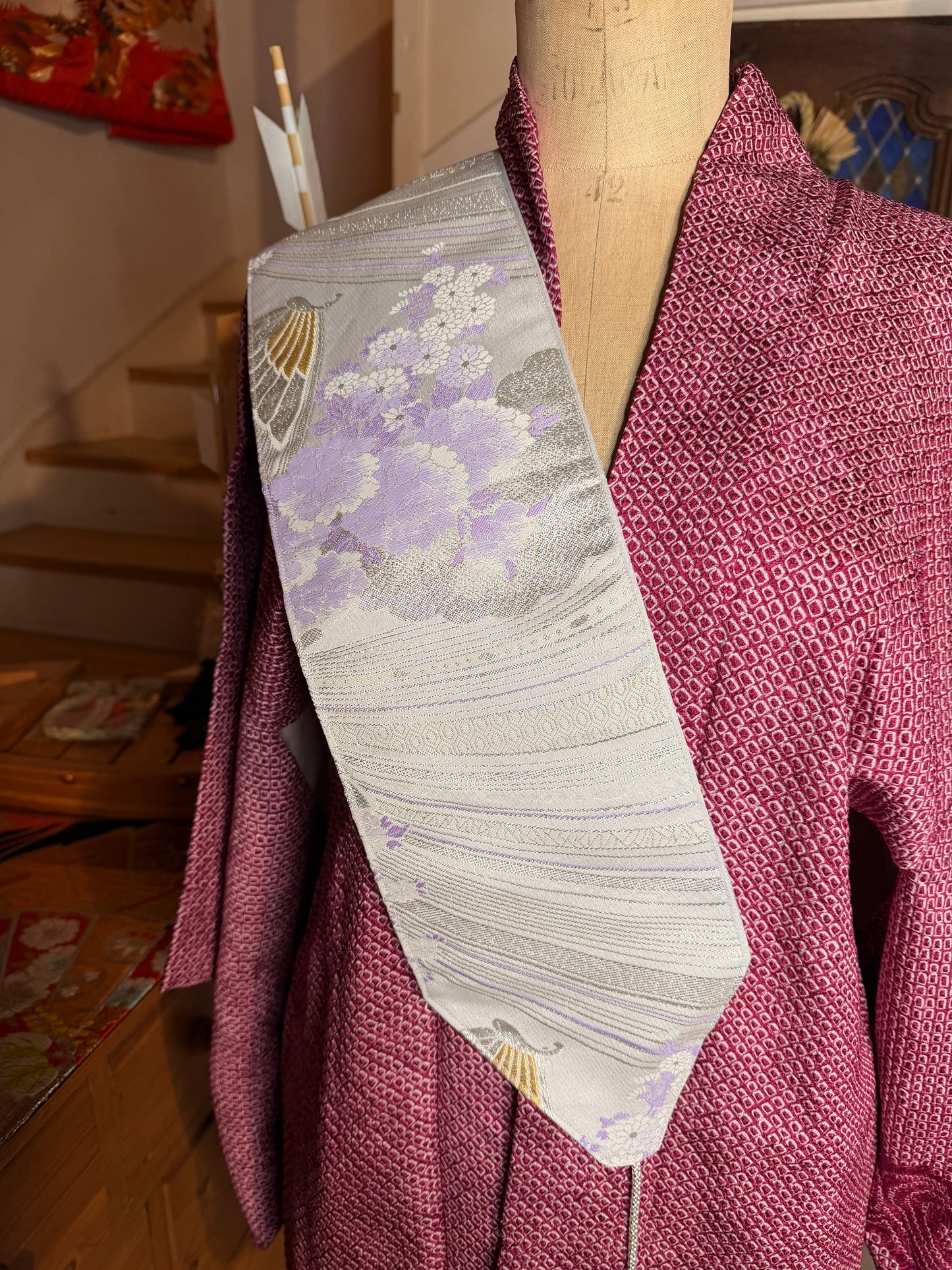 Ceinture Obi japonais avec cordelette