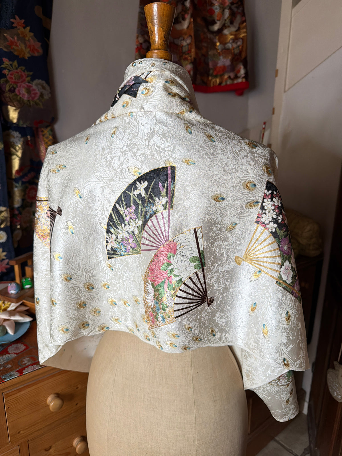 Top tunique 3 en 1 kimono o japonais en soie