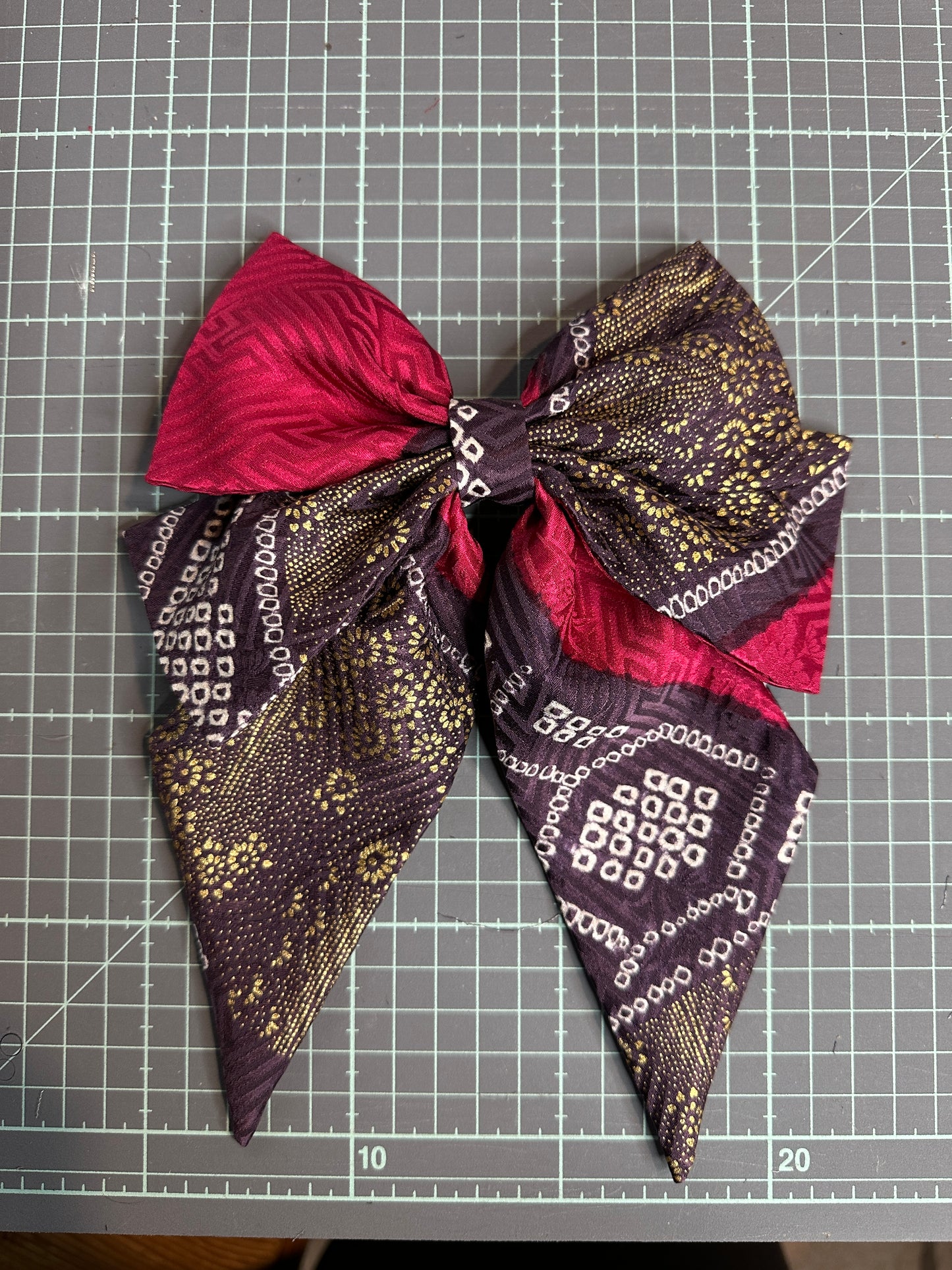 Barette japonaise kimono furisode en soie Neuf