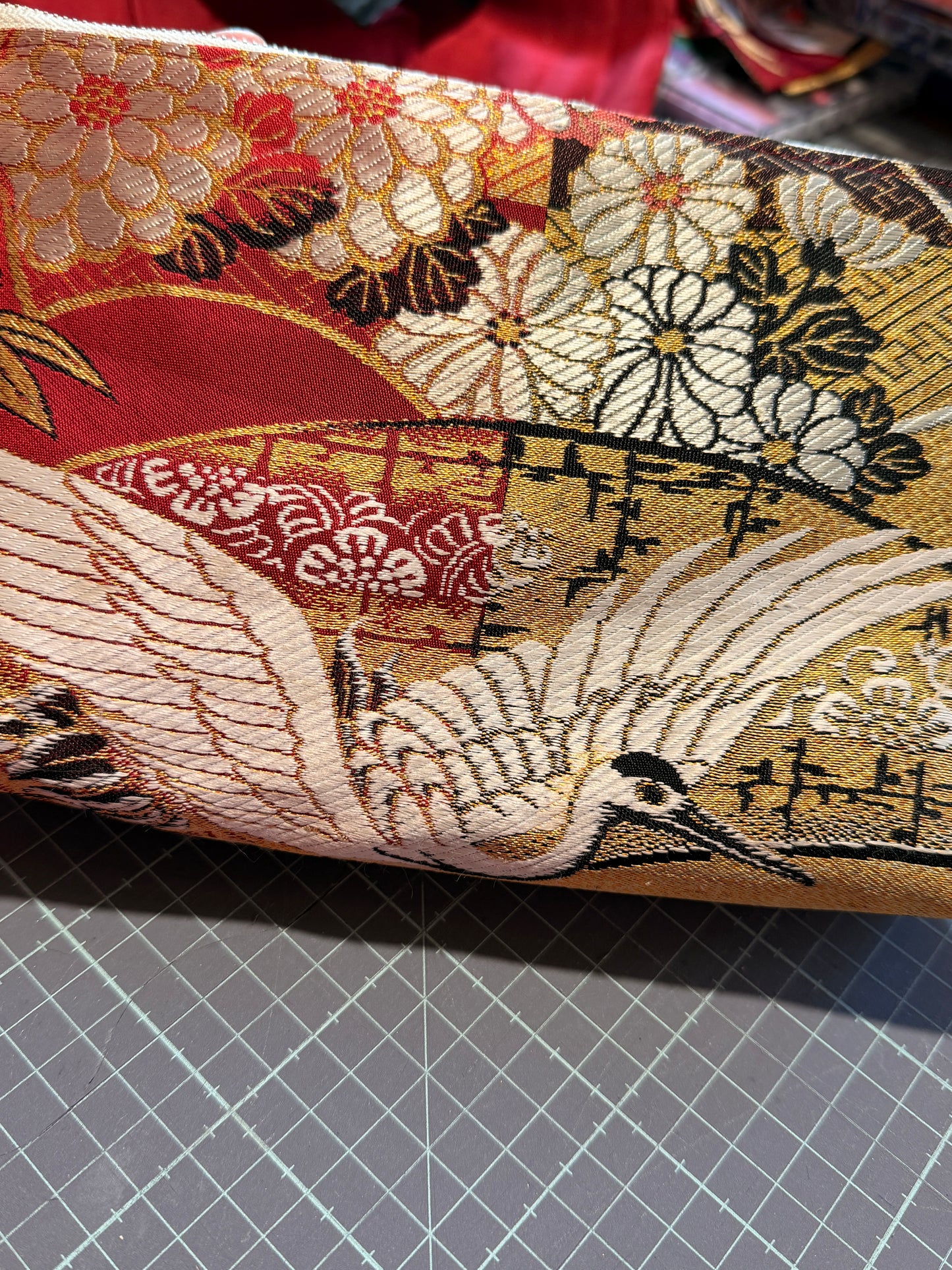 Pochette Obi antique japonais en soie