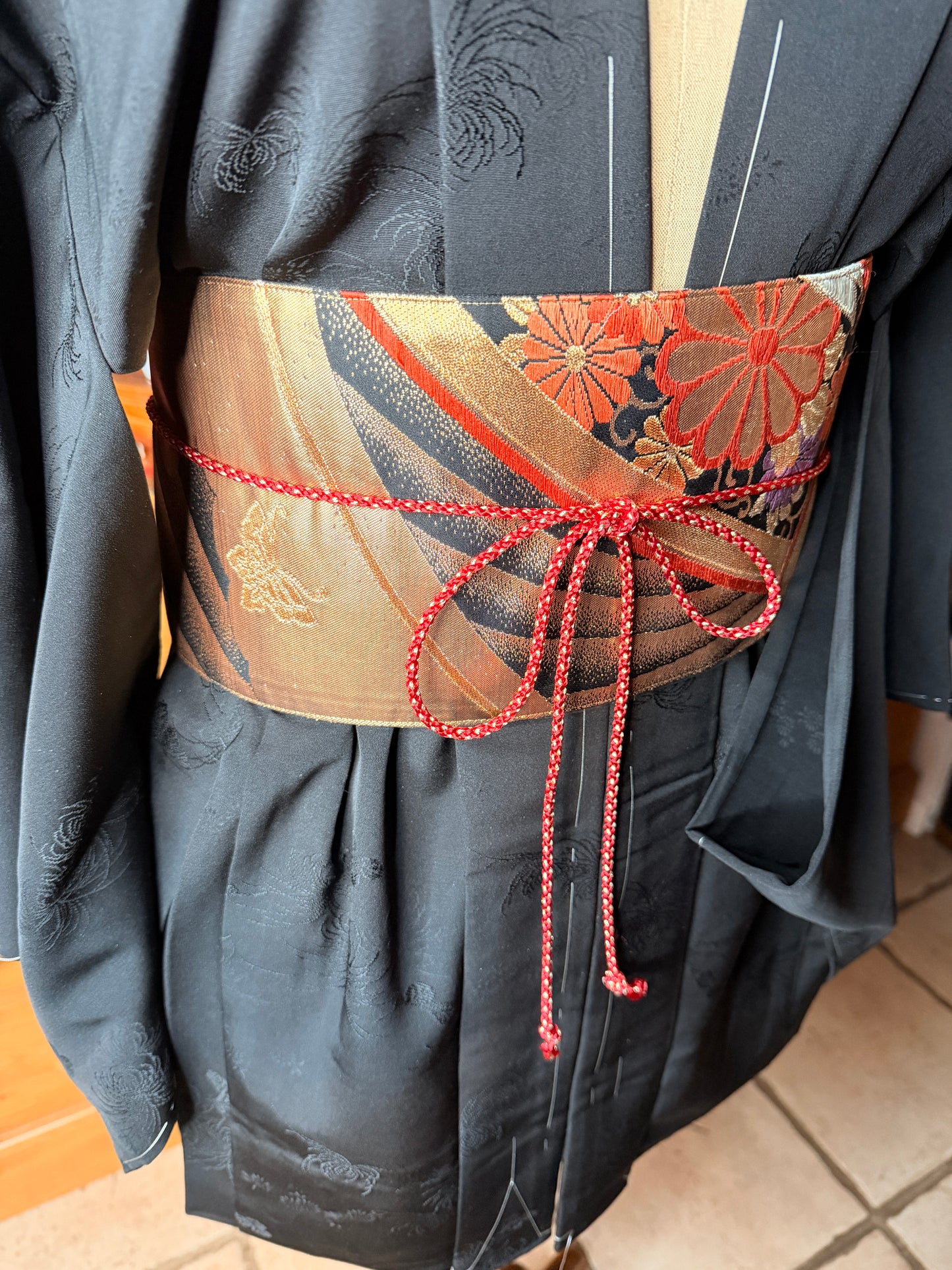 Ceinture Obi kimono japonais en soie