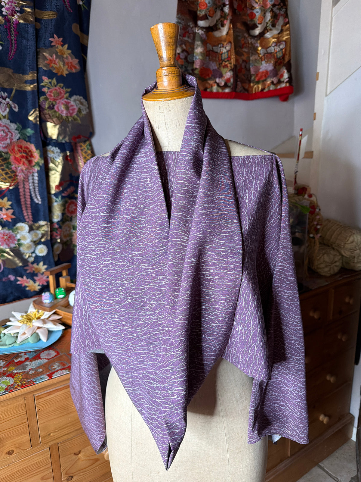 Top tunique 3 en 1 kimono japonais en soie
