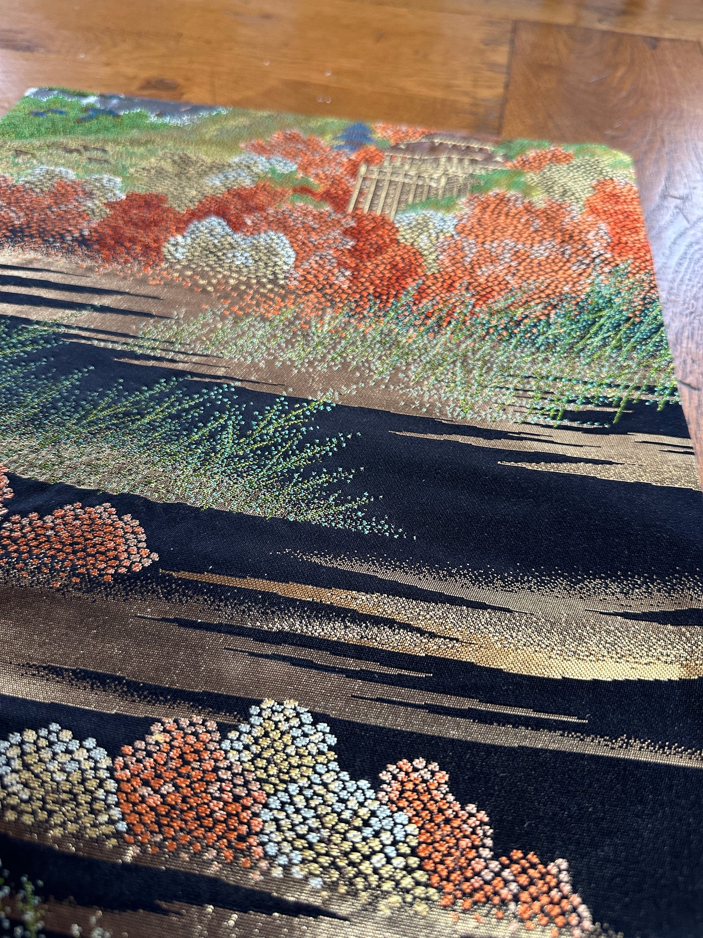 Set de table Obi en soie kimono japonais