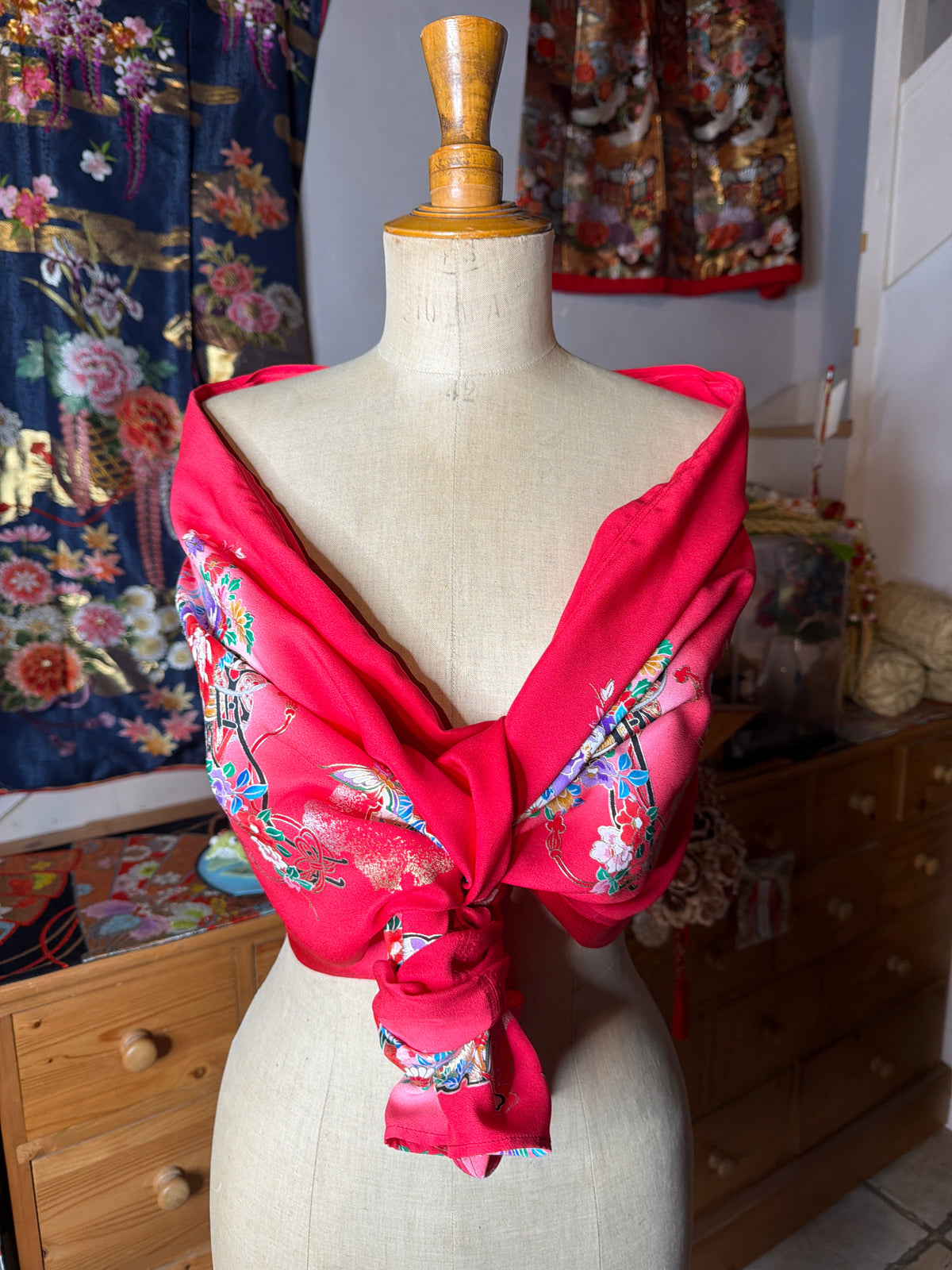 Top tunique 3 en 1 kimono enfant japonais en soie