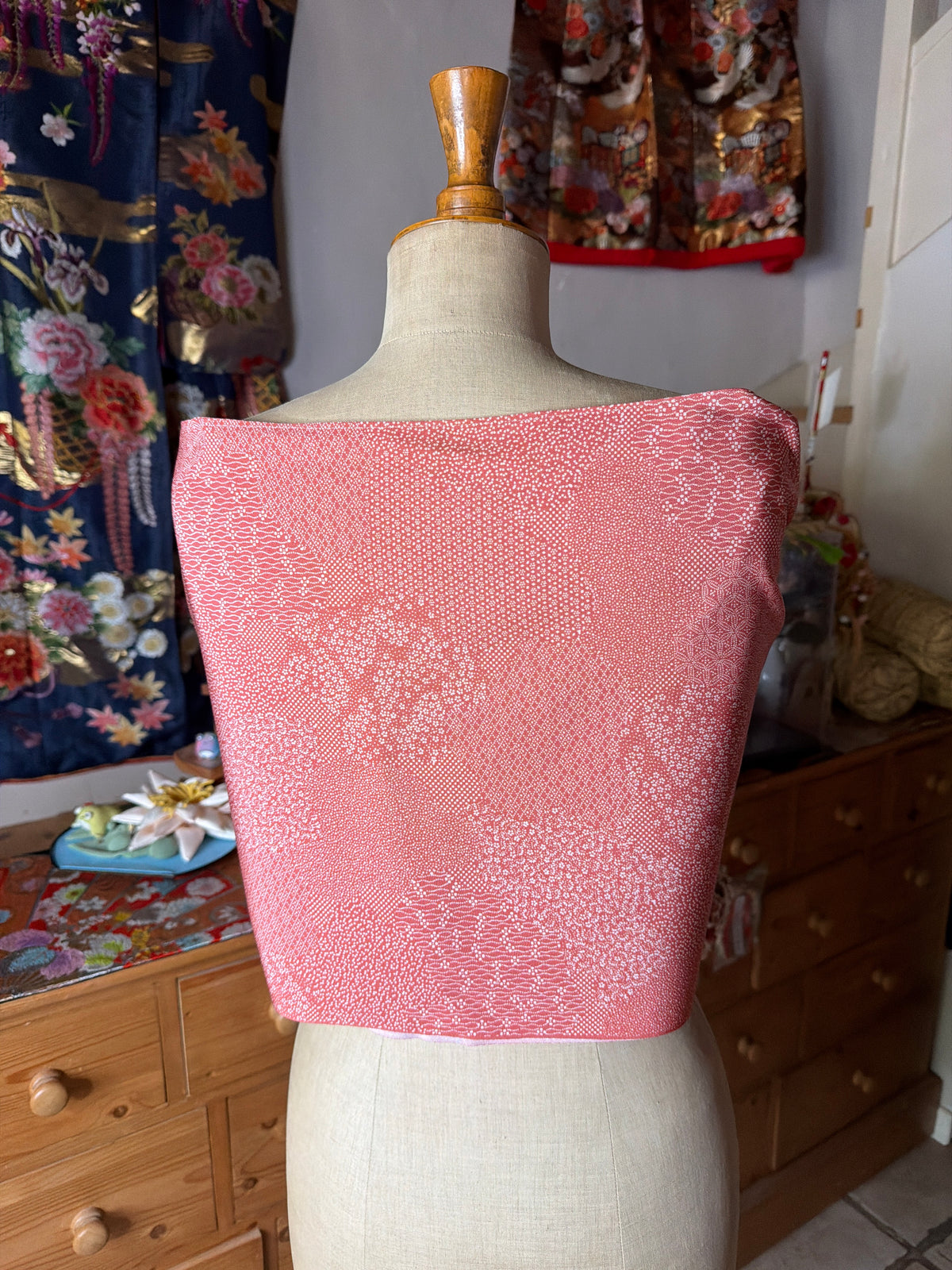 Top tunique 3 en 1 kimono japonais en soie