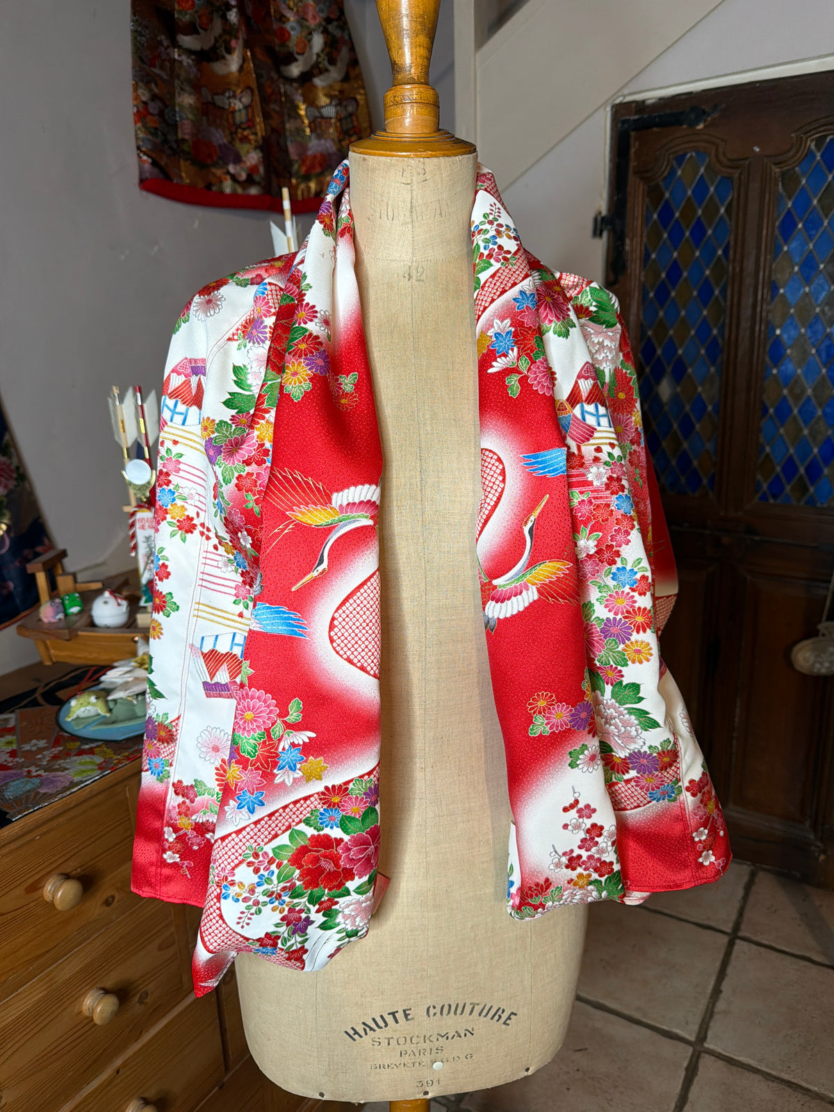 Top tunique 3 en 1 kimono japonais enfant en soie