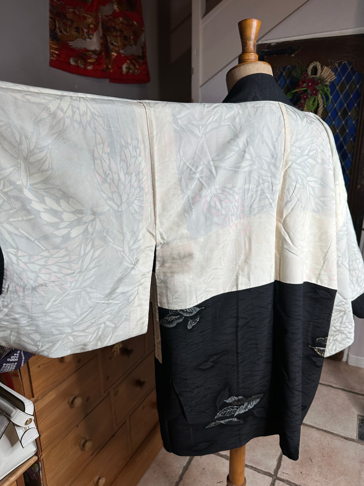 Haori veste de kimono japonais en soie Neuf