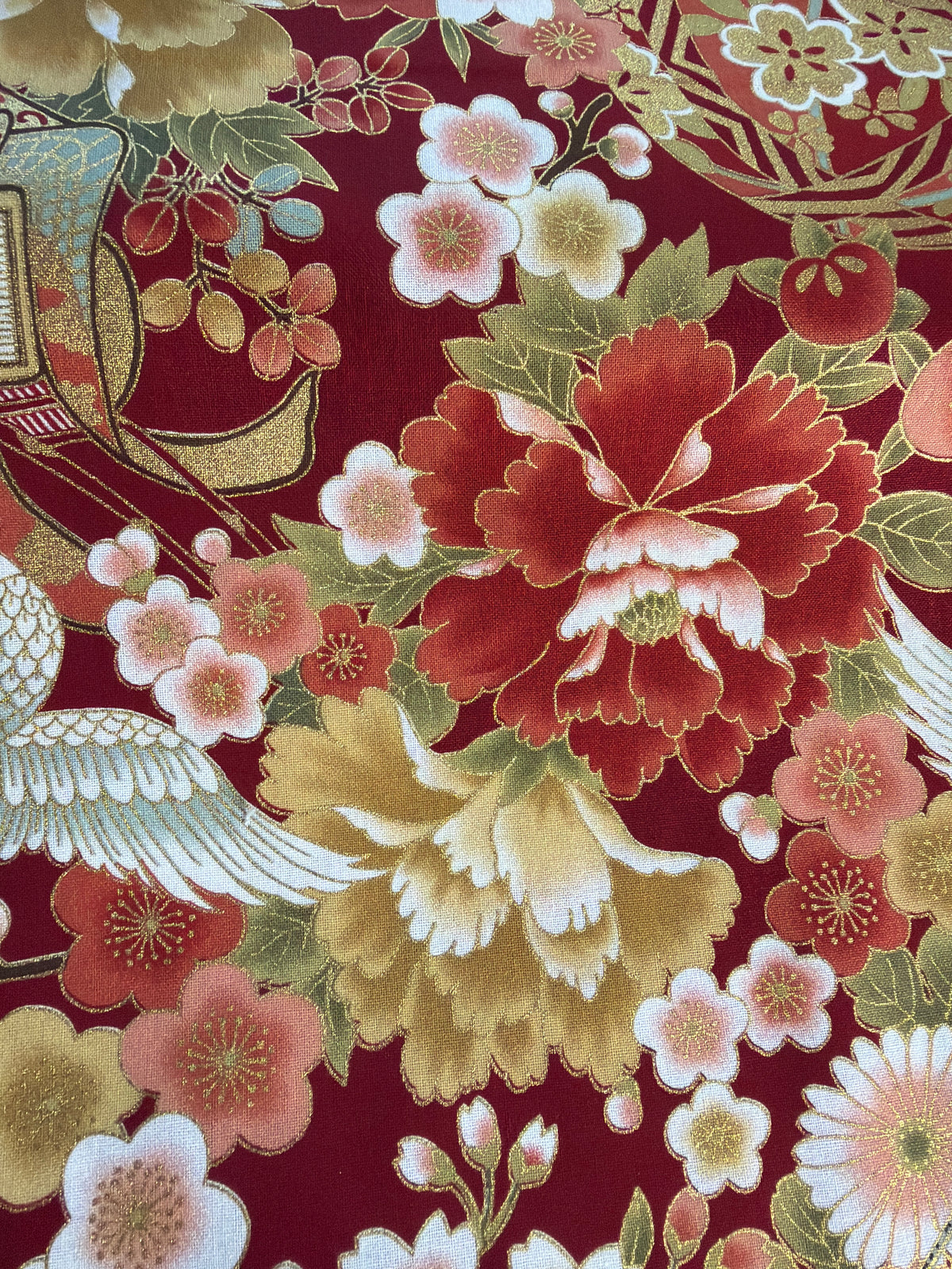 Coupon tissu japonais en coton 50cmx110cm