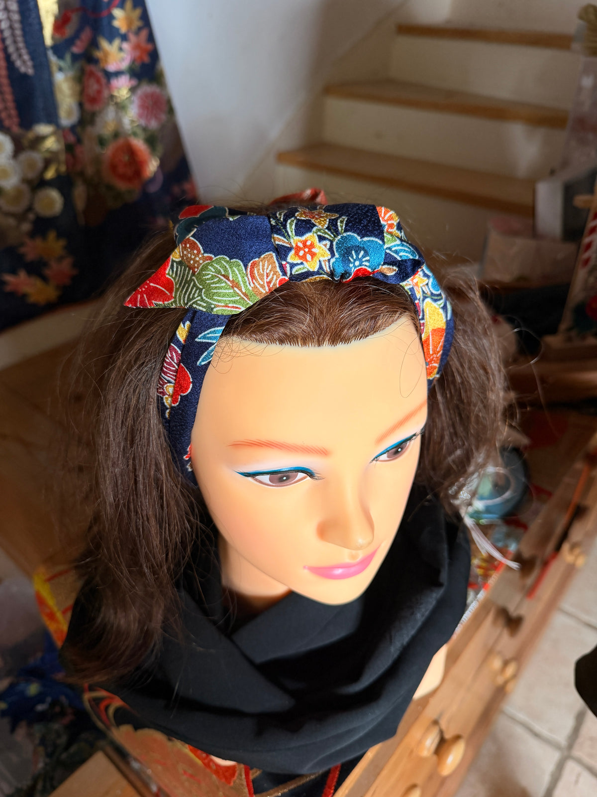 Foulard ruban kimono japonais en soie Neuf