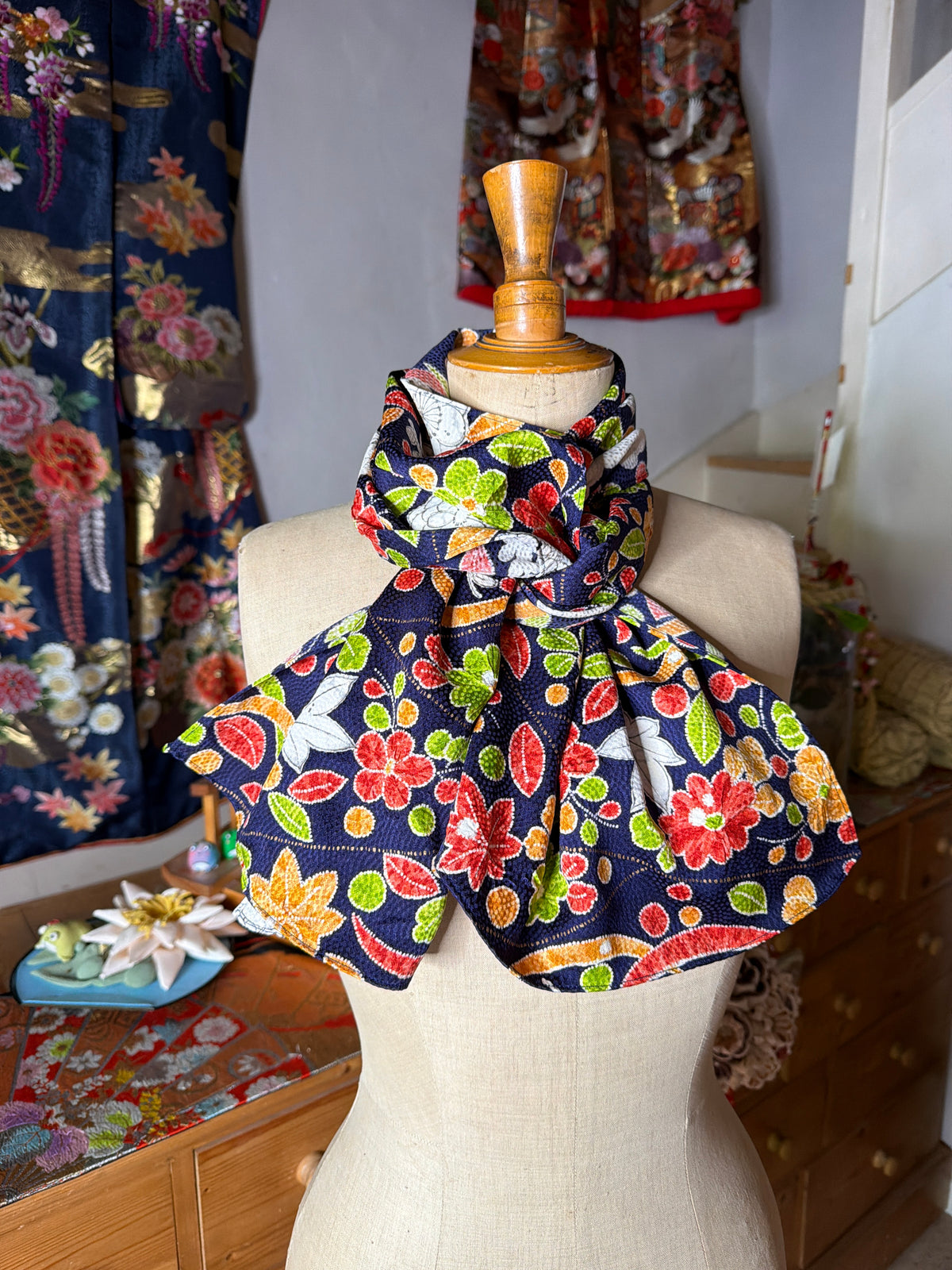 Foulard kimono japonais en soie