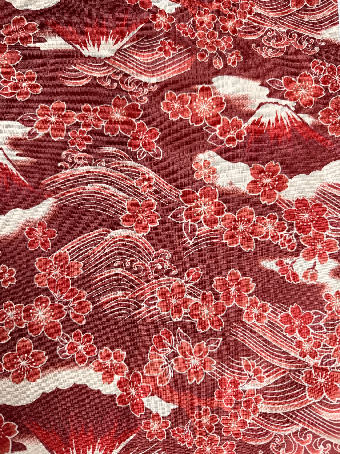 Coupon tissu japonais en coton 50cmx110cm