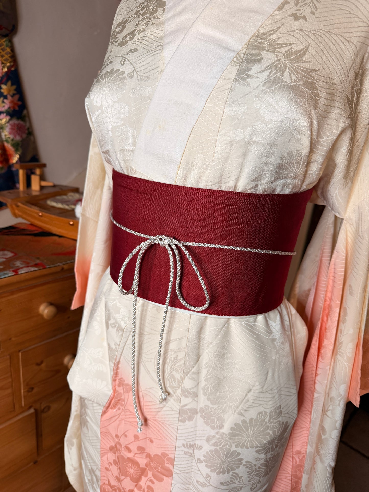 Obi ceinture de kimono japonais avec cordelette