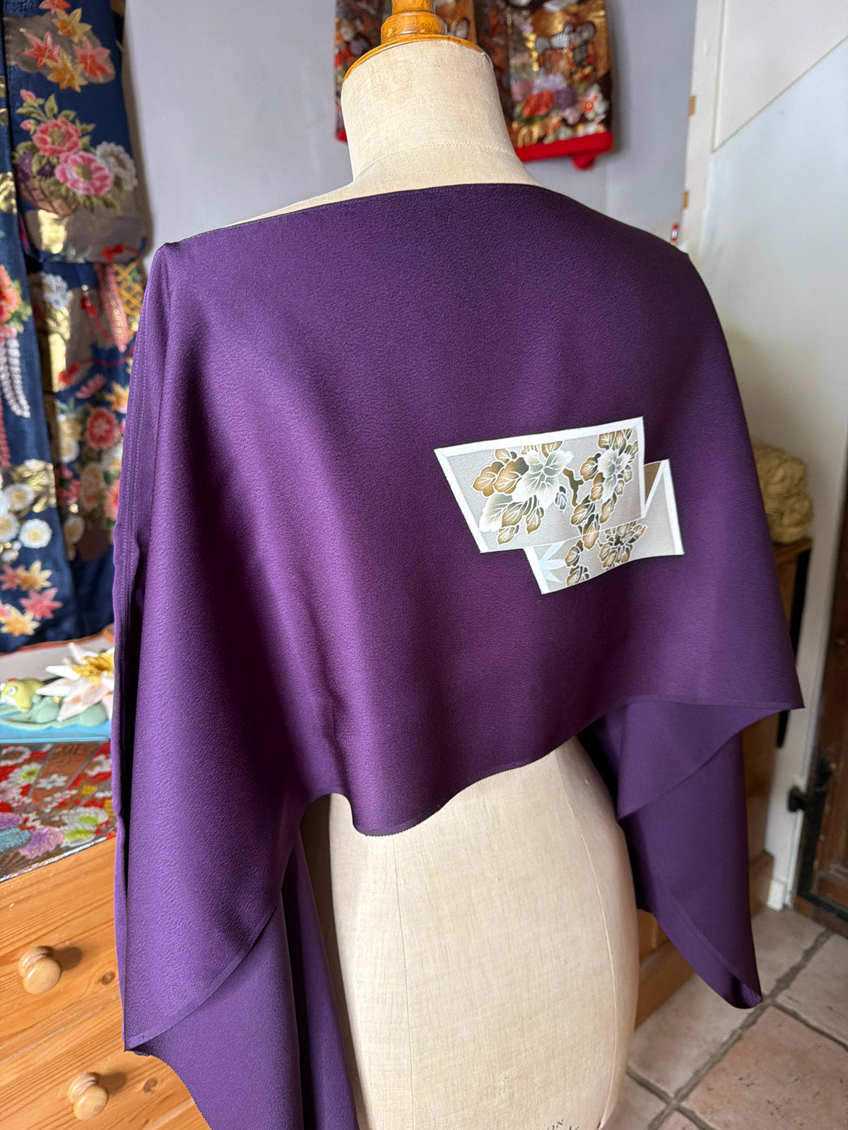 Top tunique 3 en 1 kimono japonais en soie