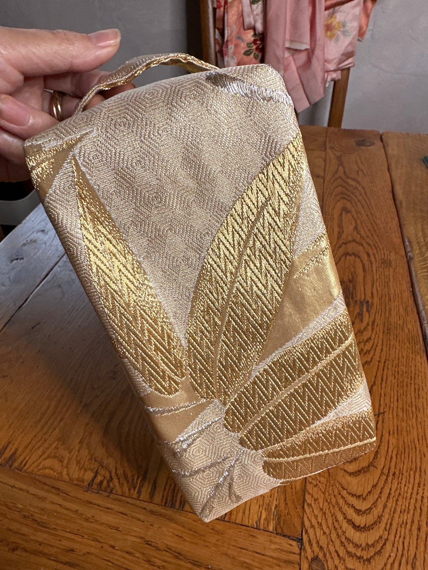 Trousse de toilette Obi en soie japonais