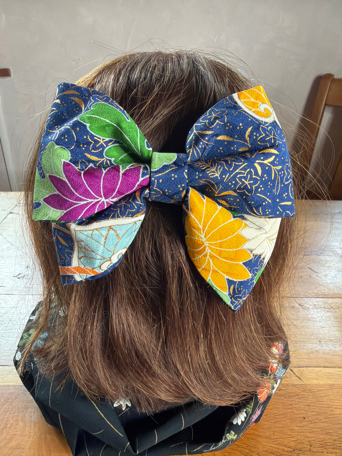 Barette japonaise kimono furisode en soie Neuf