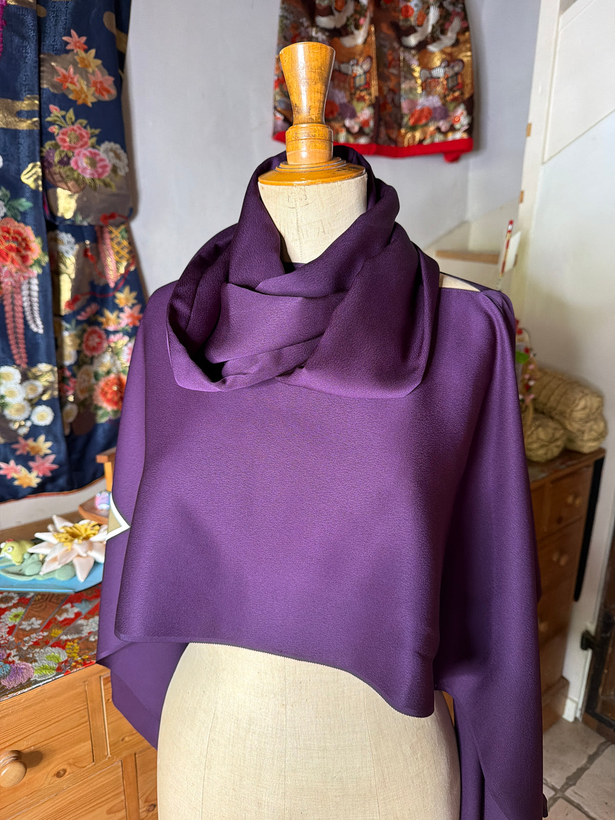 Top tunique 3 en 1 kimono japonais en soie