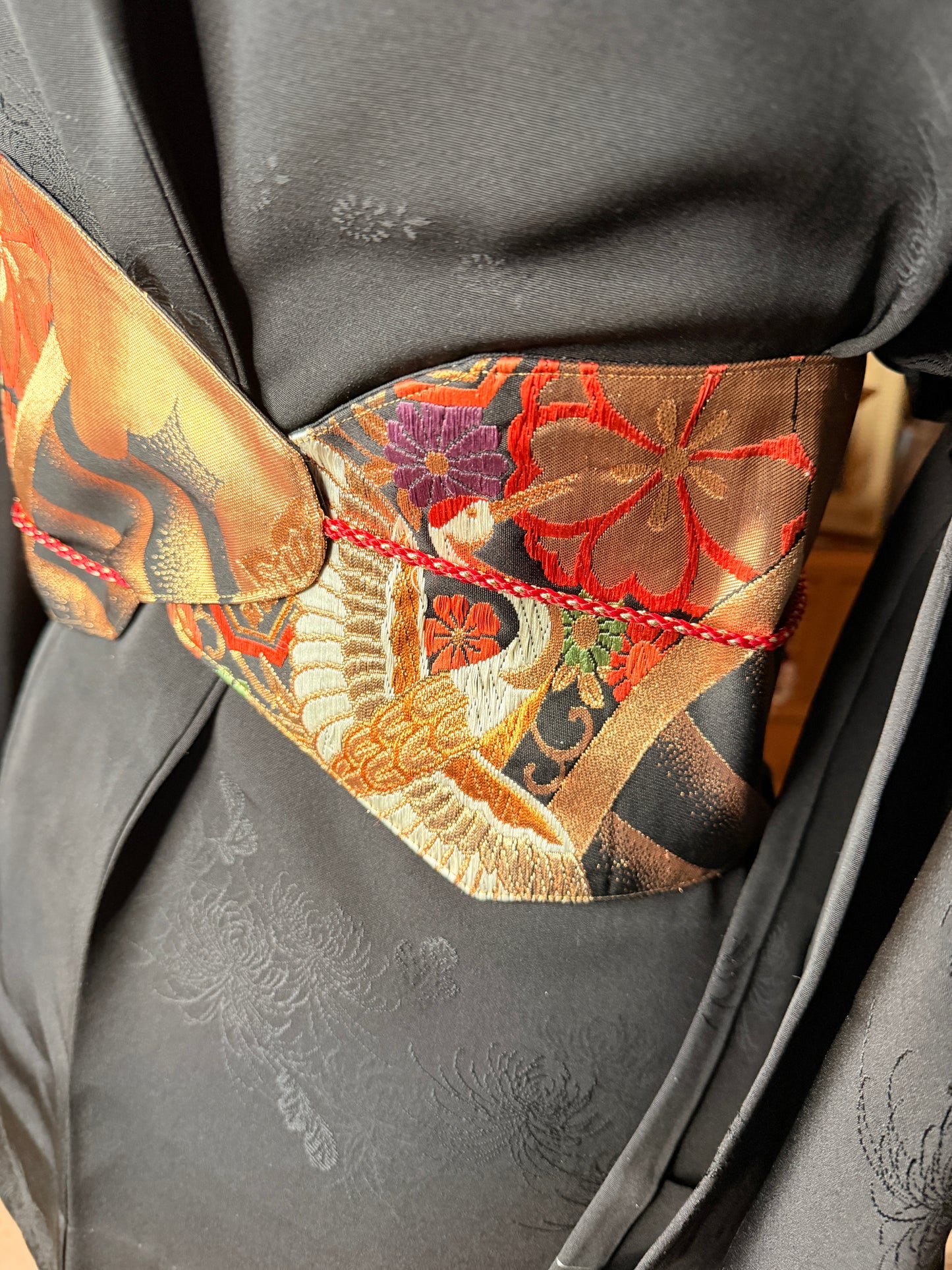 Ceinture Obi kimono japonais en soie