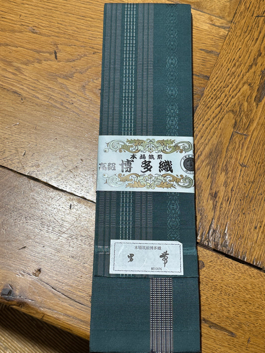 Obi kimono japonais homme Hakata ori Neuf