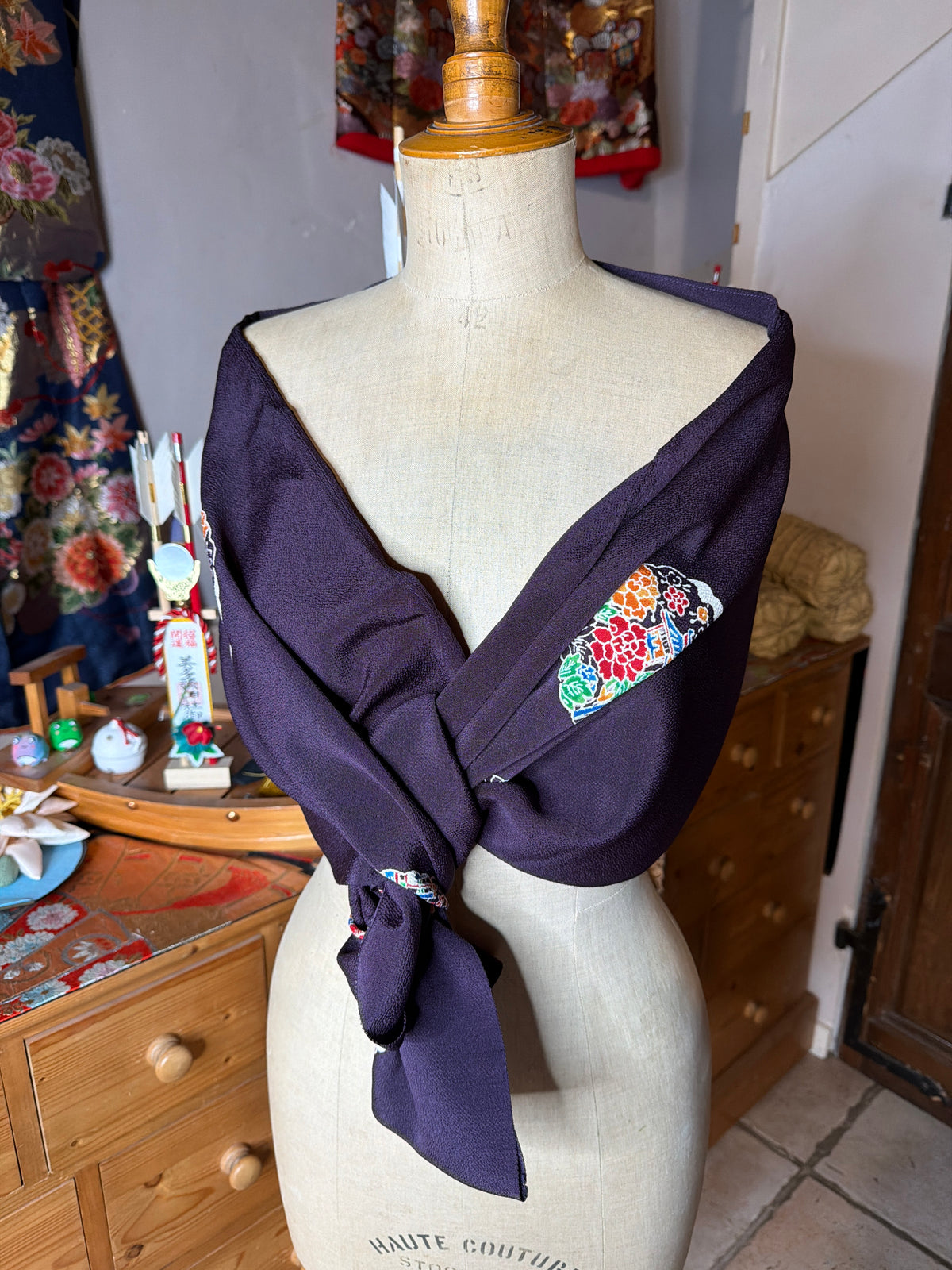 Top tunique 3 en 1 kimono japonais en soie
