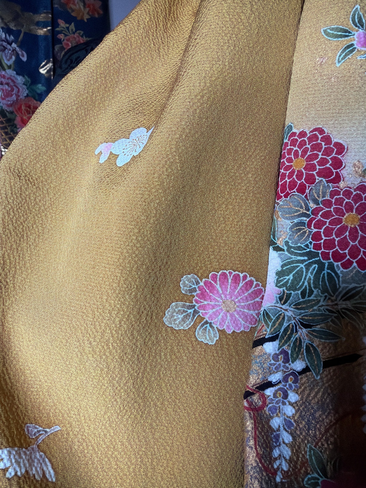 Tour de cou snood kimono japonais Furisode en soie