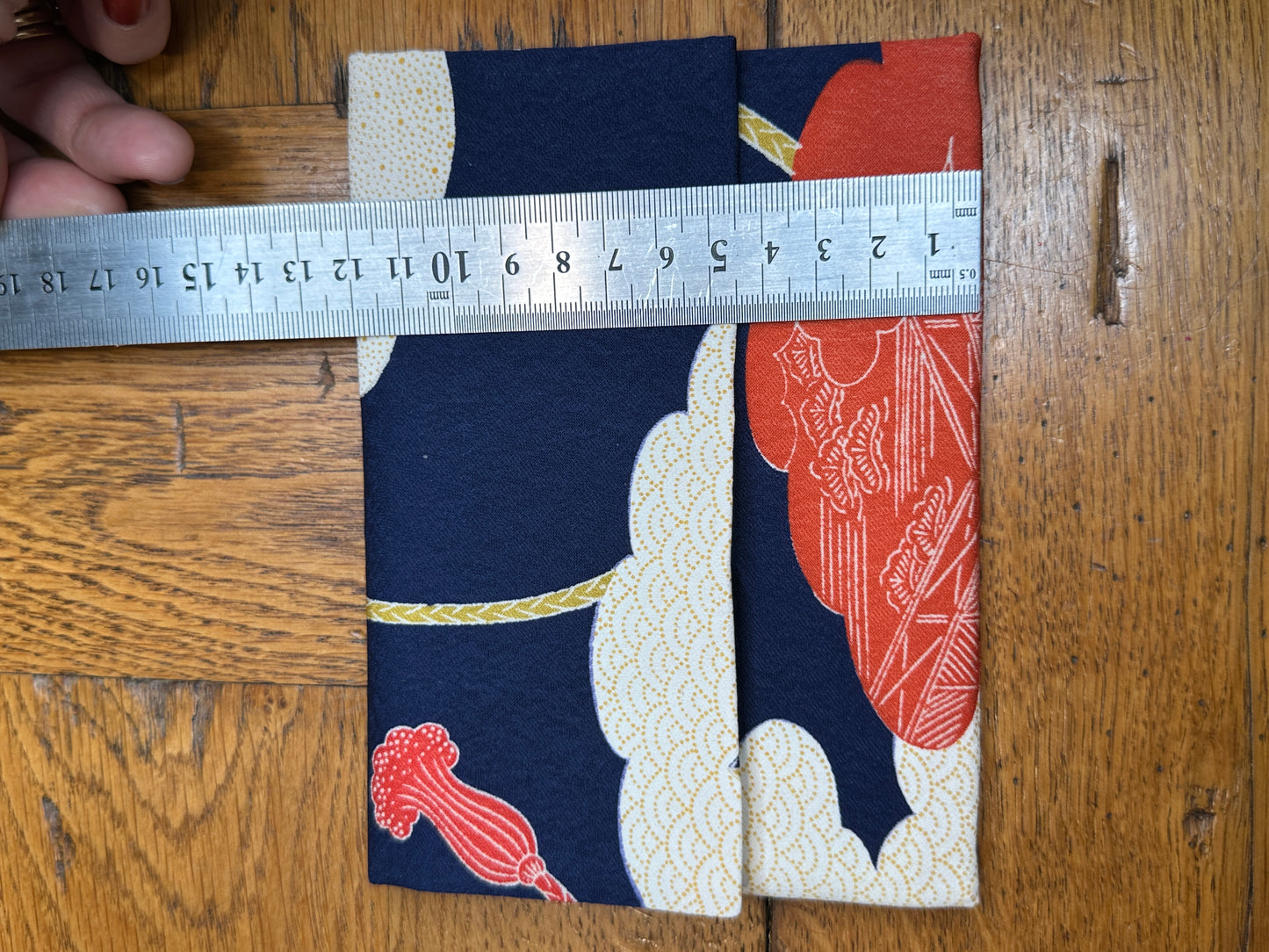 Pochette 2 compartiments kimono japonais en soie