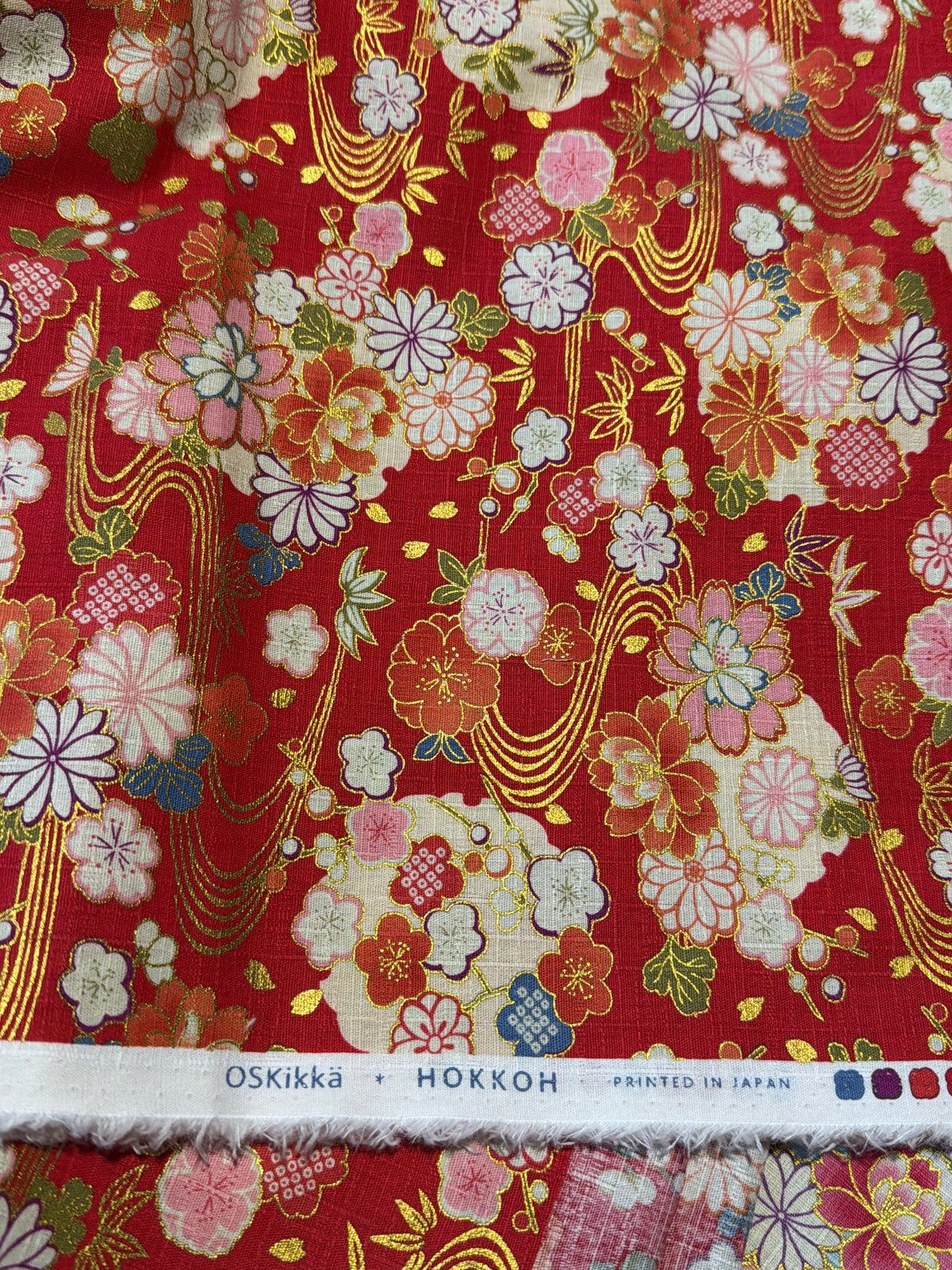Tissu japonais en coton Hokkoh