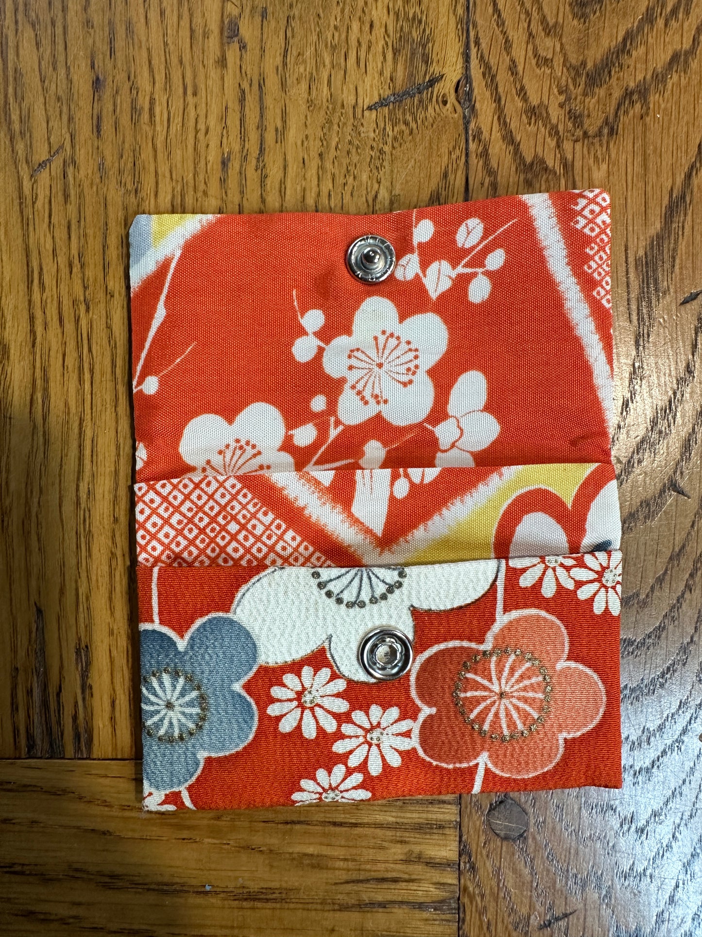 Porte carte kimono japonais en soie