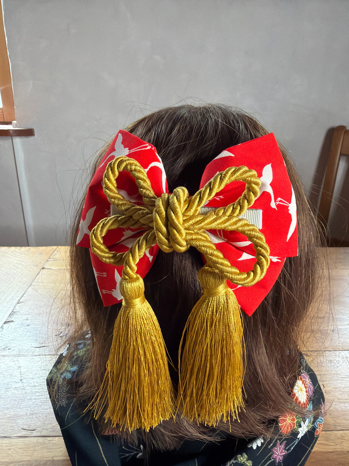 Barette japonaise kimono en soie