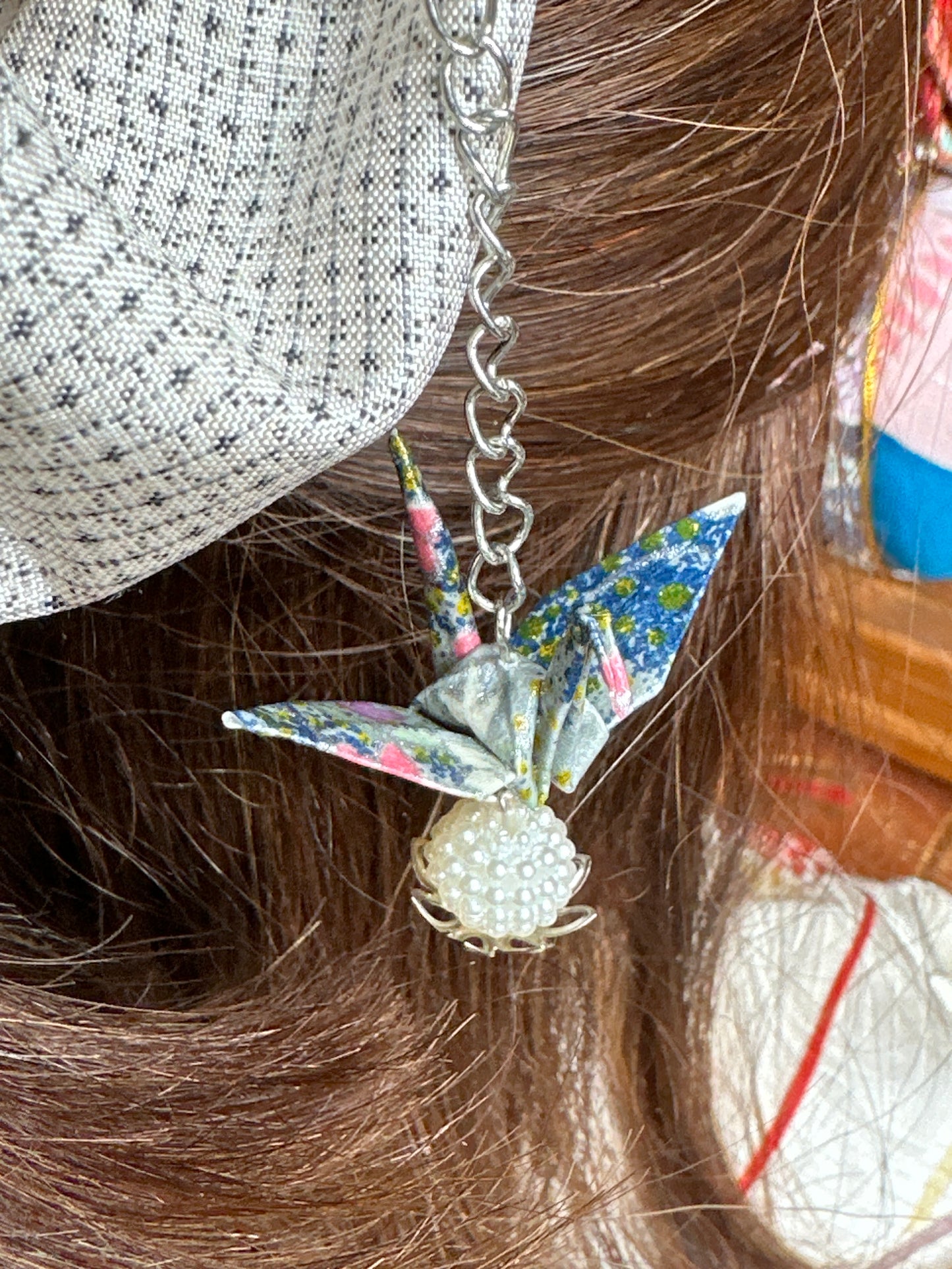 Kanzashi grue japonaise