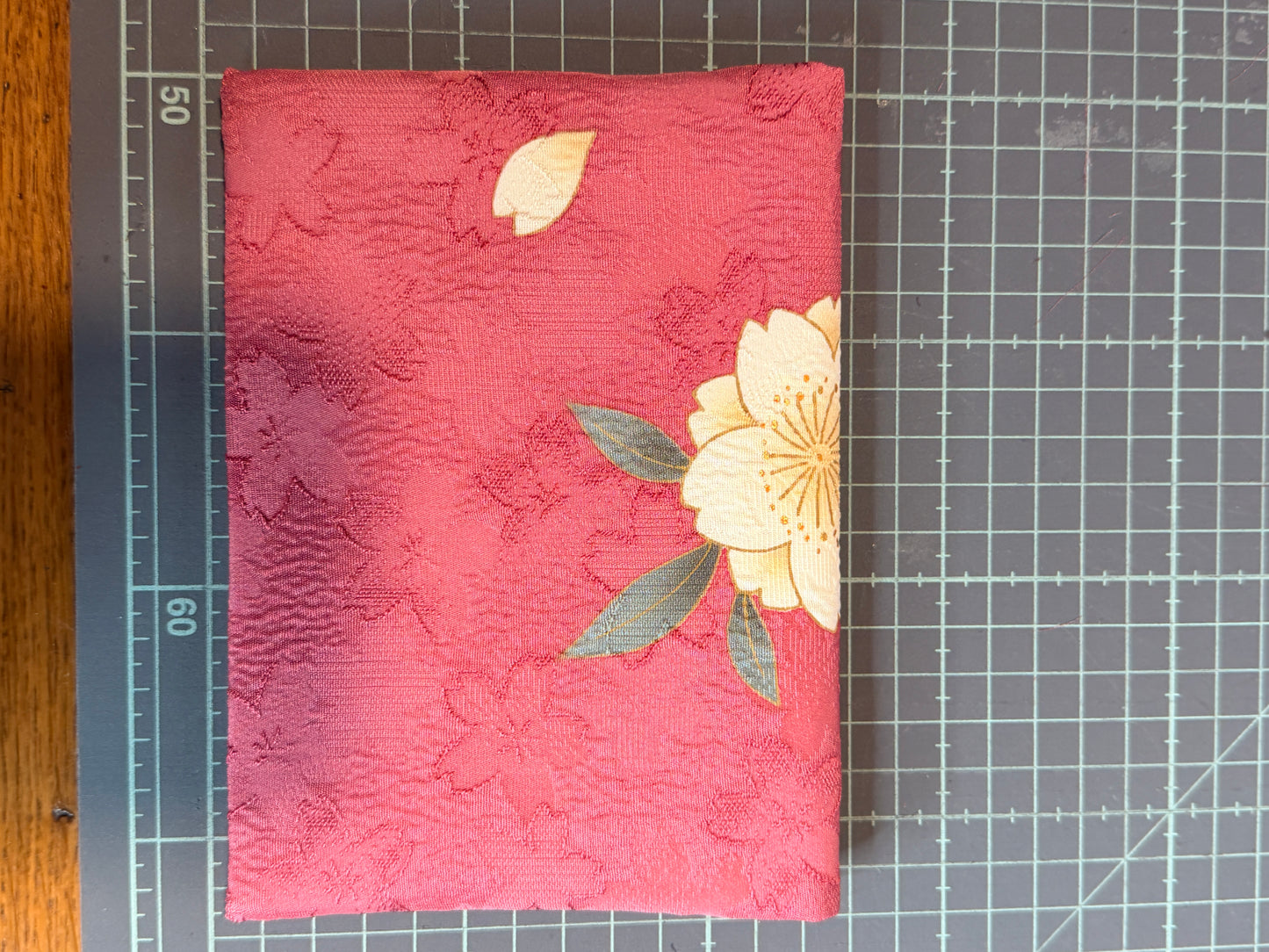 Pochette 2 compartiments passeport en tissu kimono japonais Furisode soie Neuf