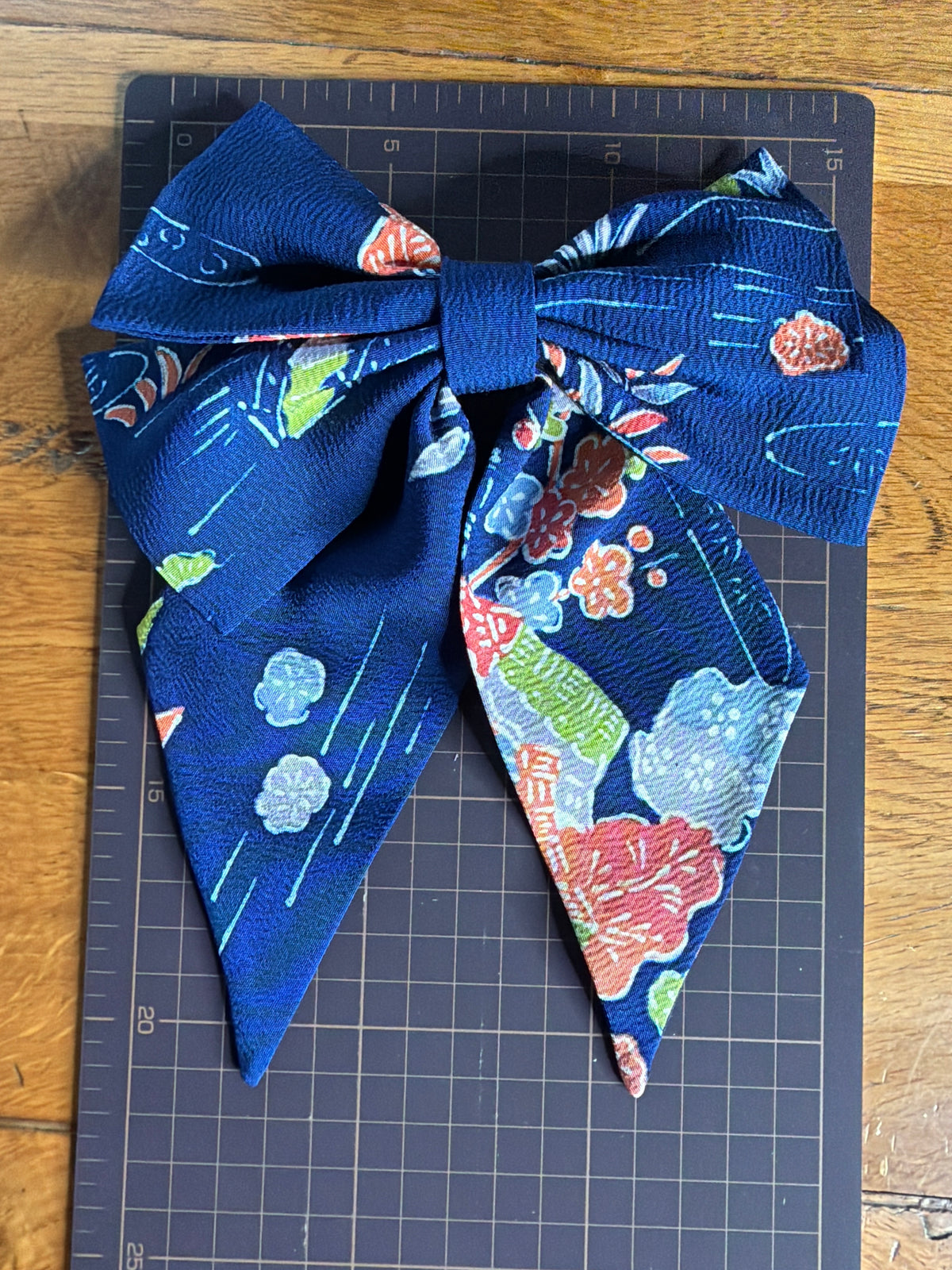 Barrette kimono japonais en soie