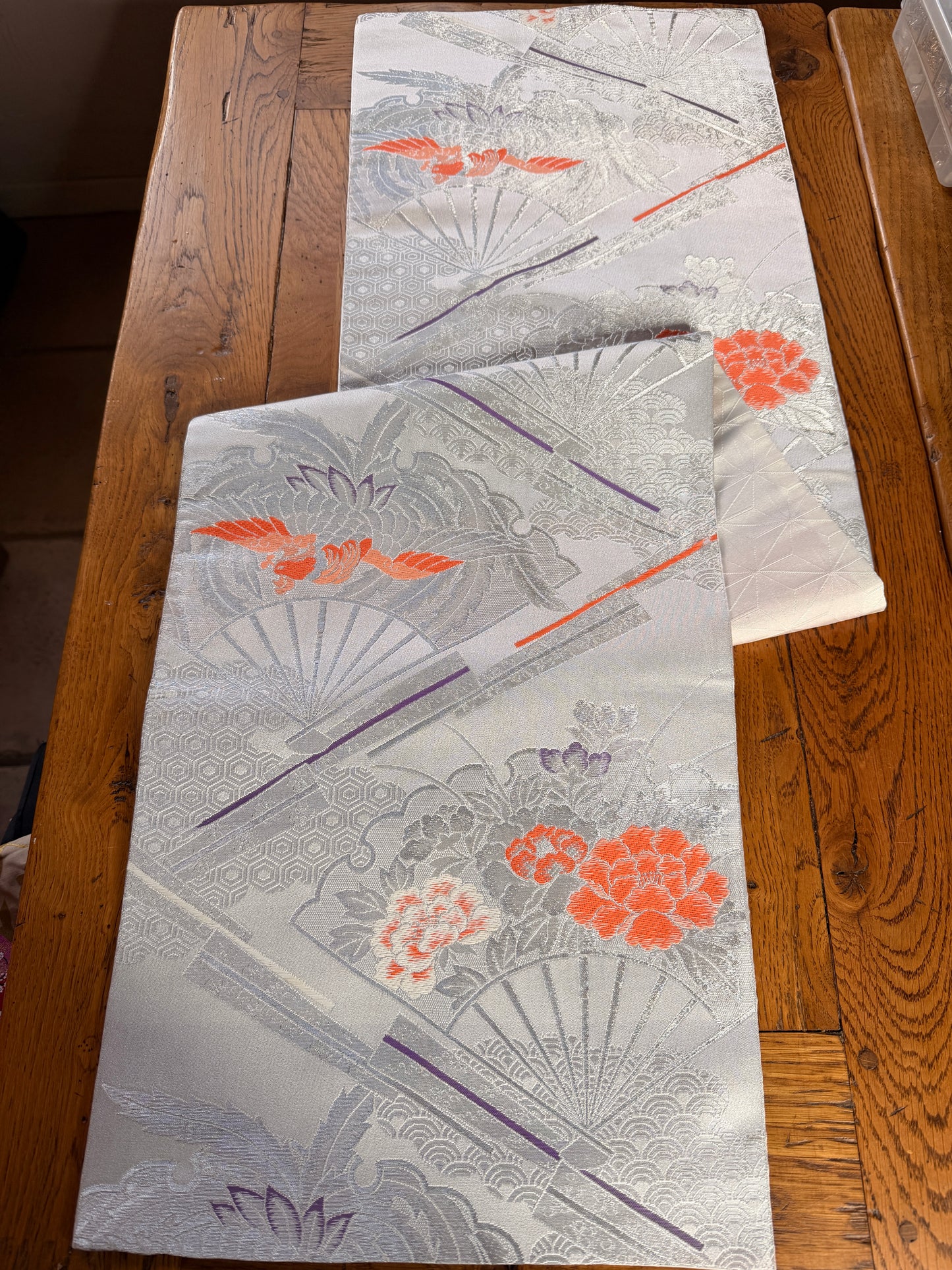 Chemin de table Obi japonais